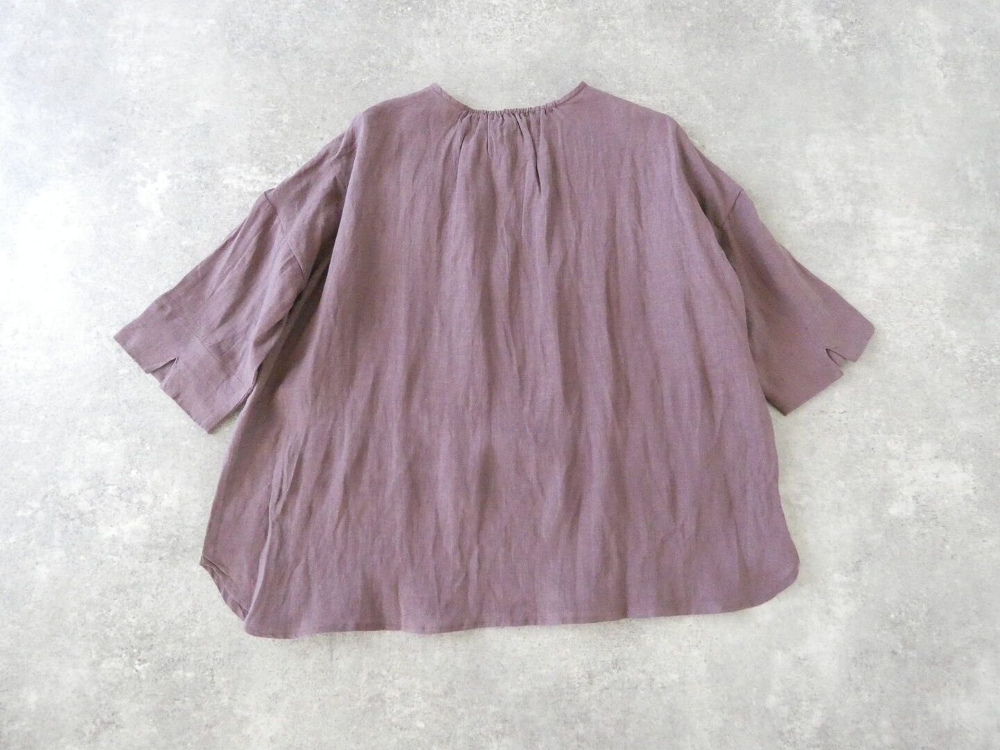 SSC 60リネンバックギャザー5分袖BIGブラウスの商品画像29