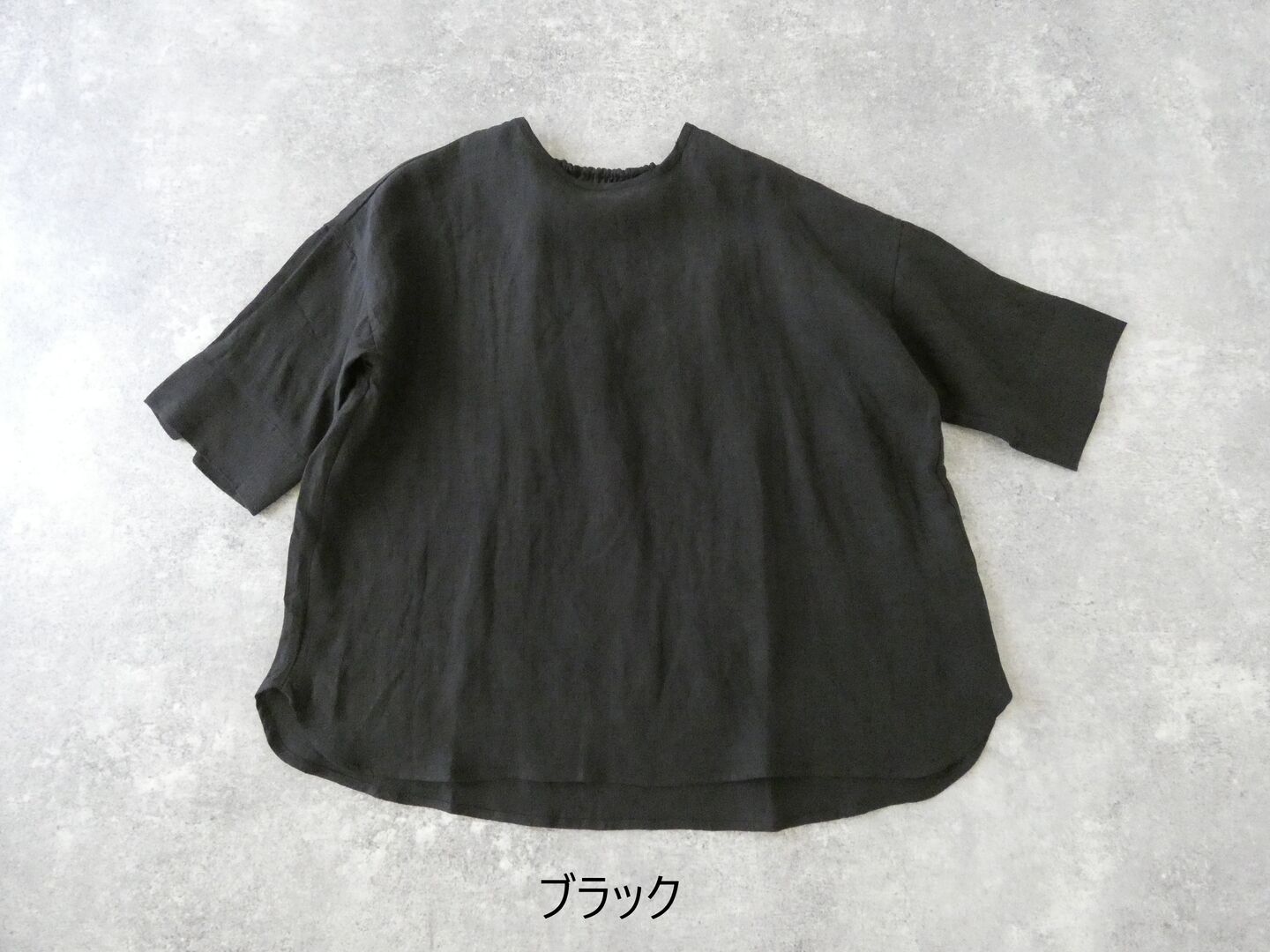 SSC 60リネンバックギャザー5分袖BIGブラウスの商品画像42