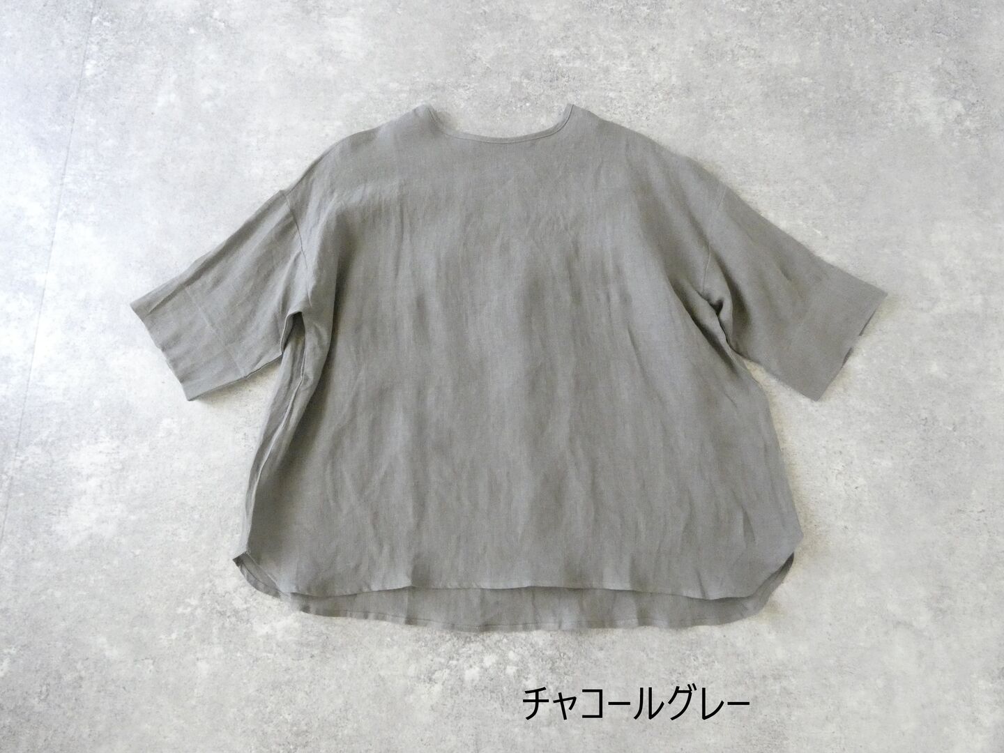 SSC 60リネンバックギャザー5分袖BIGブラウスの商品画像56