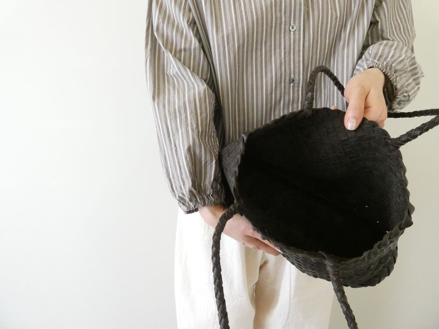 maison de soil(メゾンドソイル) MESH TOTE BAG レザーメッシュトートバッグの商品画像4