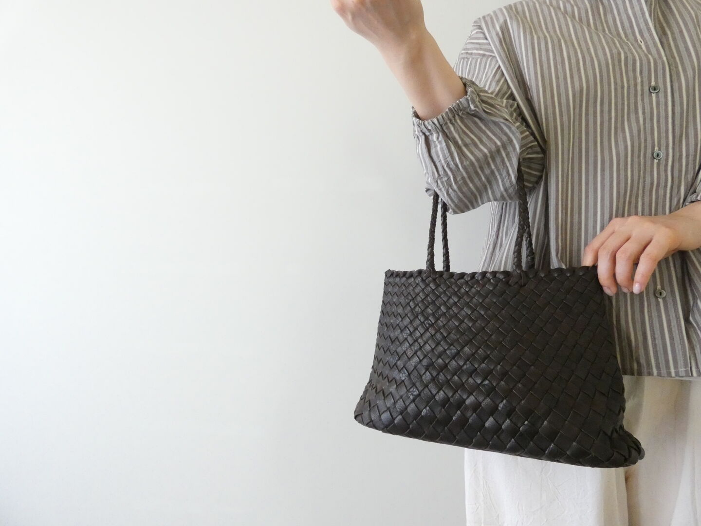 maison de soil(メゾンドソイル) MESH TOTE BAG レザーメッシュトートバッグの商品画像5