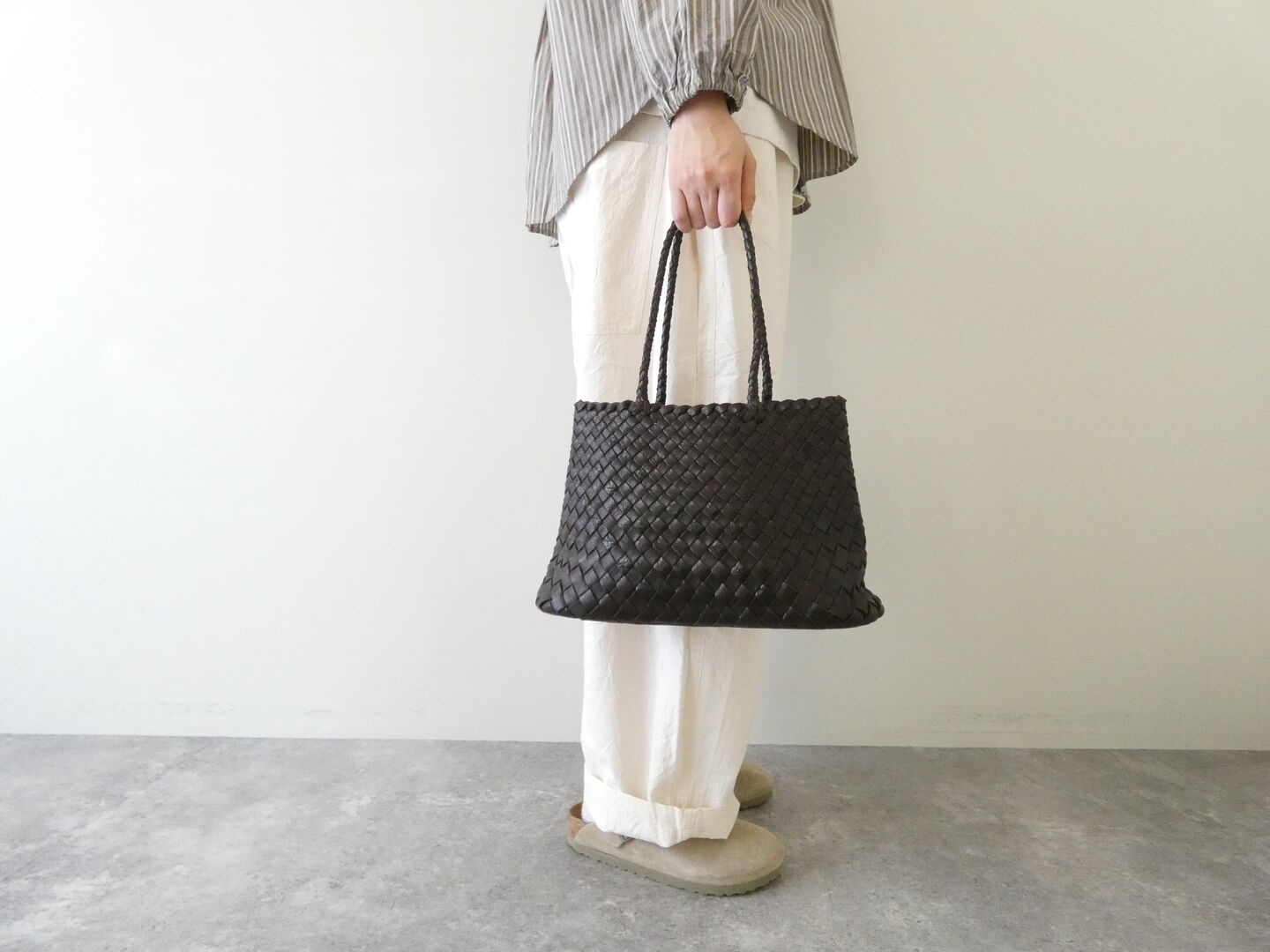maison de soil(メゾンドソイル) MESH TOTE BAG レザーメッシュトートバッグの商品画像6