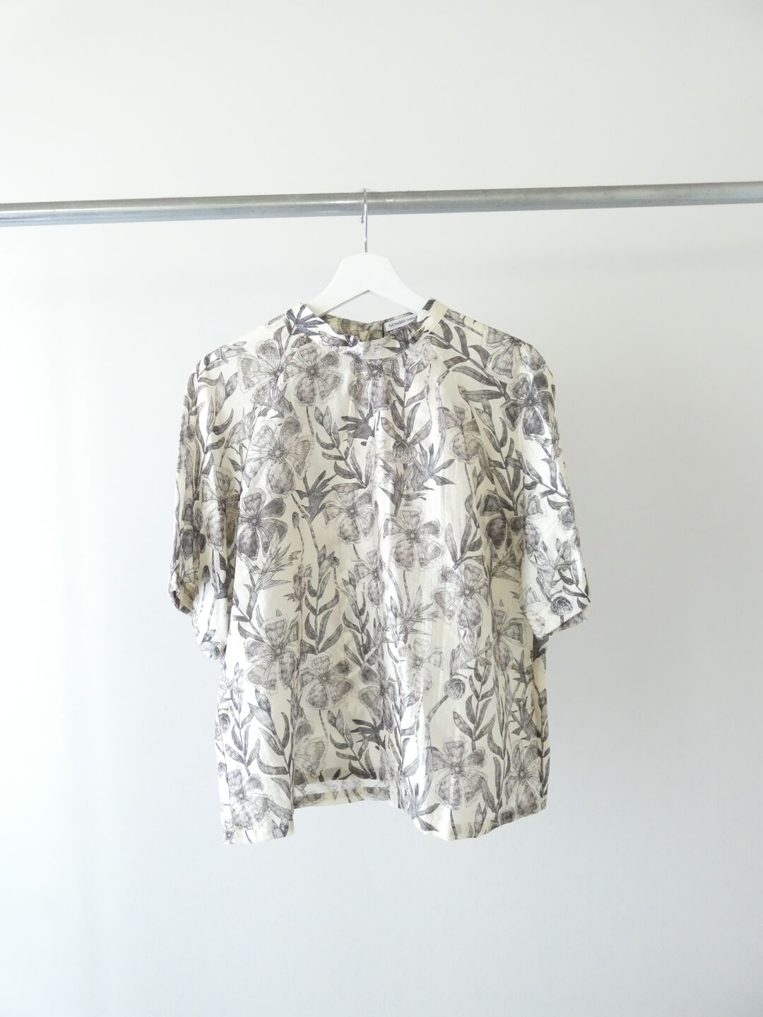 NOMBRE IMPAIR(ノンブルアンペール) ビッグプランツスタンドネック6分袖ブラウスの商品画像10