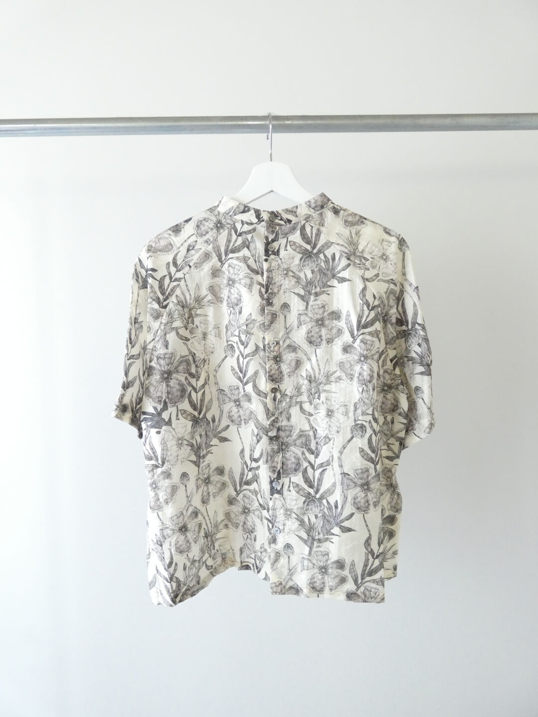 NOMBRE IMPAIR(ノンブルアンペール) ビッグプランツスタンドネック6分袖ブラウスの商品画像12