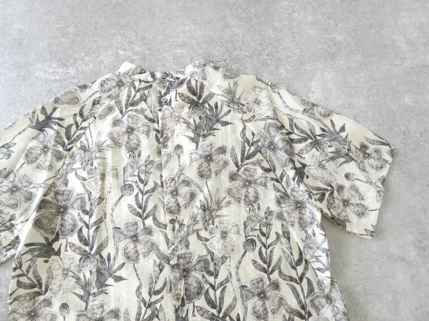 NOMBRE IMPAIR(ノンブルアンペール) ビッグプランツスタンドネック6分袖ブラウスの商品画像27