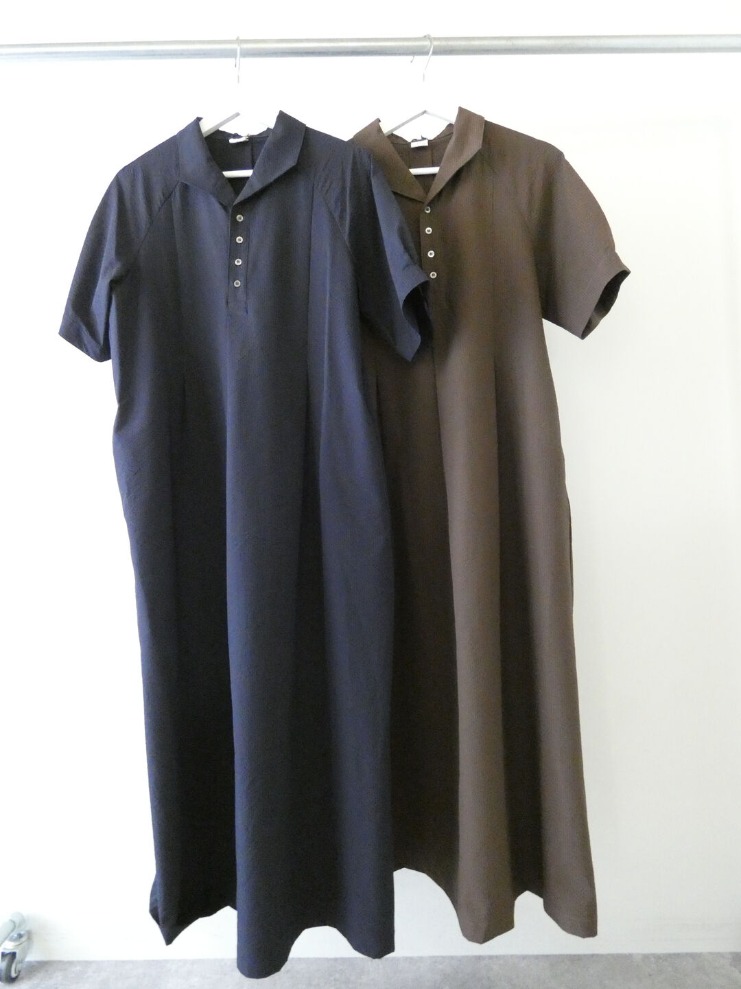 FIL DE FER(フィルデフェール) シアサッカーストライプスキッパーワンピースの商品画像10