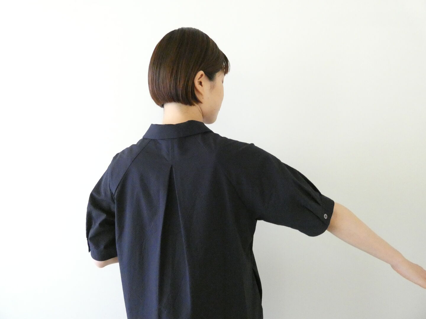 FIL DE FER(フィルデフェール) シアサッカーストライプスキッパーワンピースの商品画像6