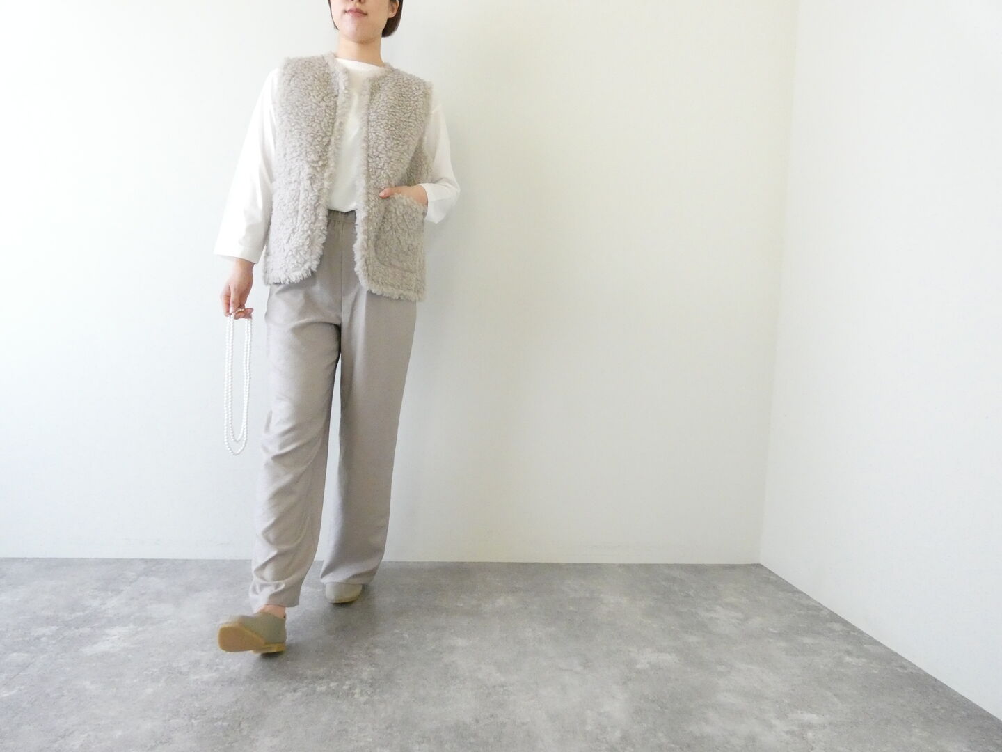 Ballsey(ボールジィ) Wフェイスファーリバーシブルジレの商品画像1