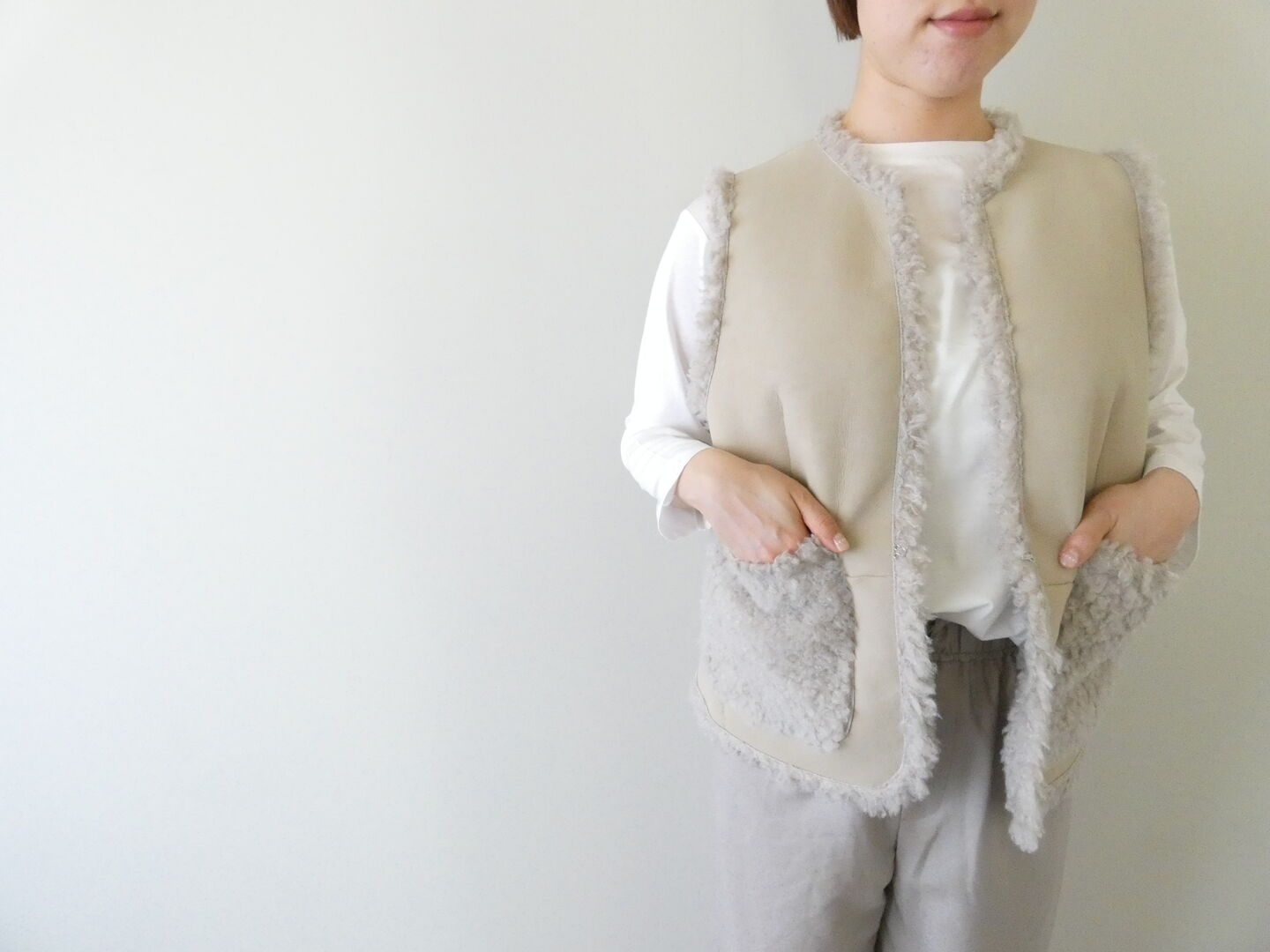 Ballsey(ボールジィ) Wフェイスファーリバーシブルジレの商品画像14
