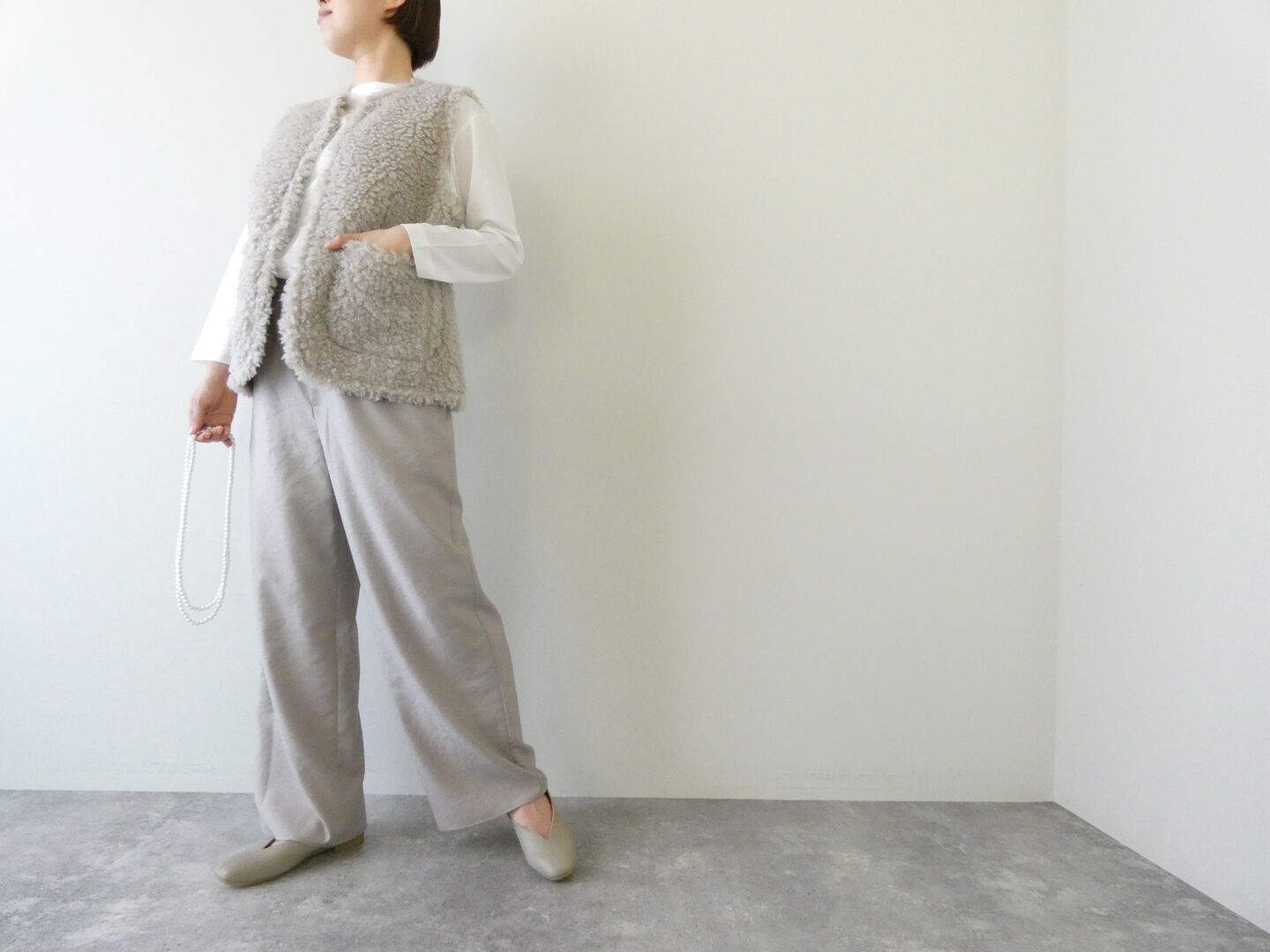 Ballsey(ボールジィ) Wフェイスファーリバーシブルジレの商品画像8