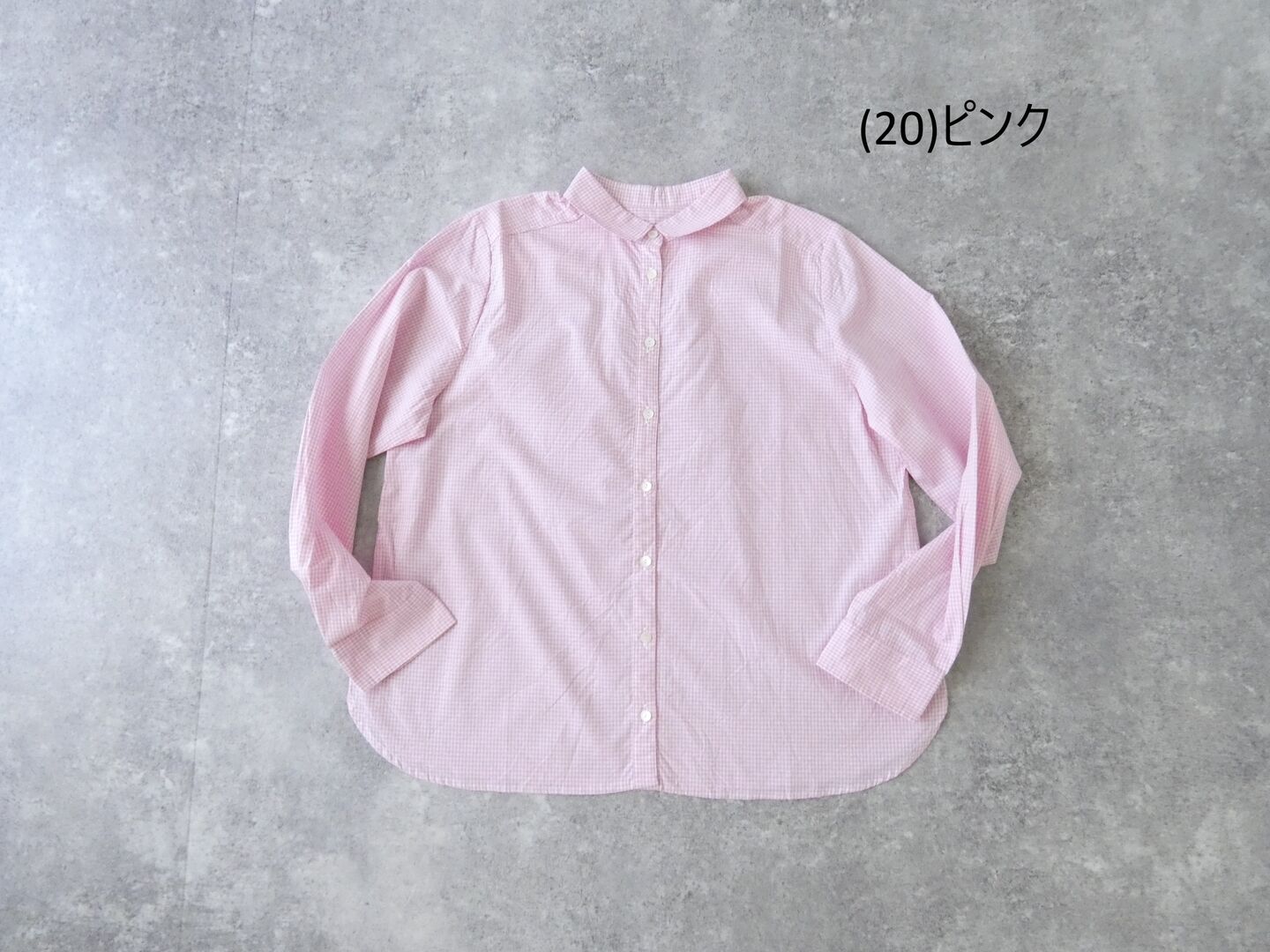 ina(イナ) 先染め50sブロードギンガムチビ衿ブラウスの商品画像28