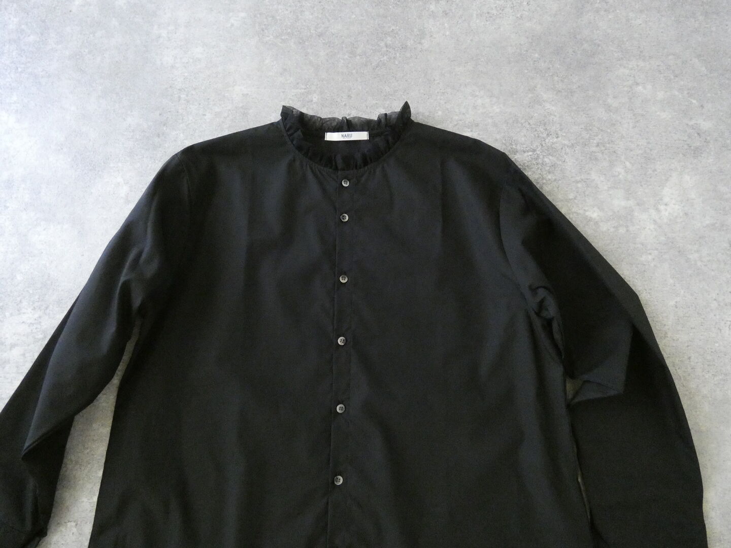 NARU ブロード　フリルネックシャツの商品画像30