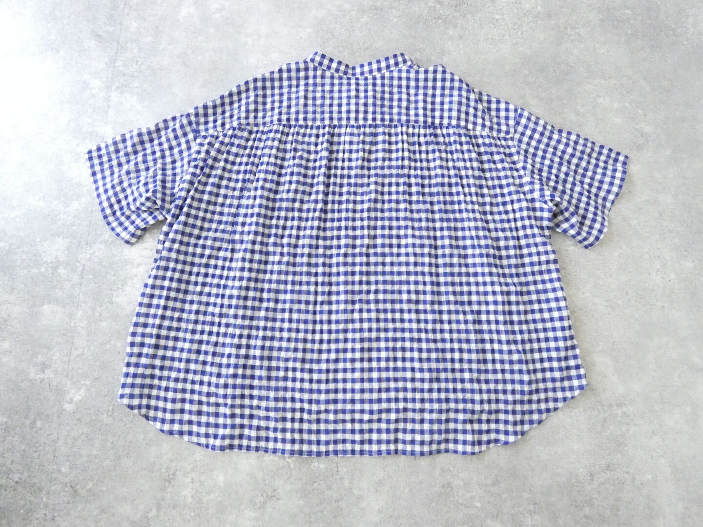 LinenYa(リネンヤ) バンドカラー半袖シャツの商品画像11