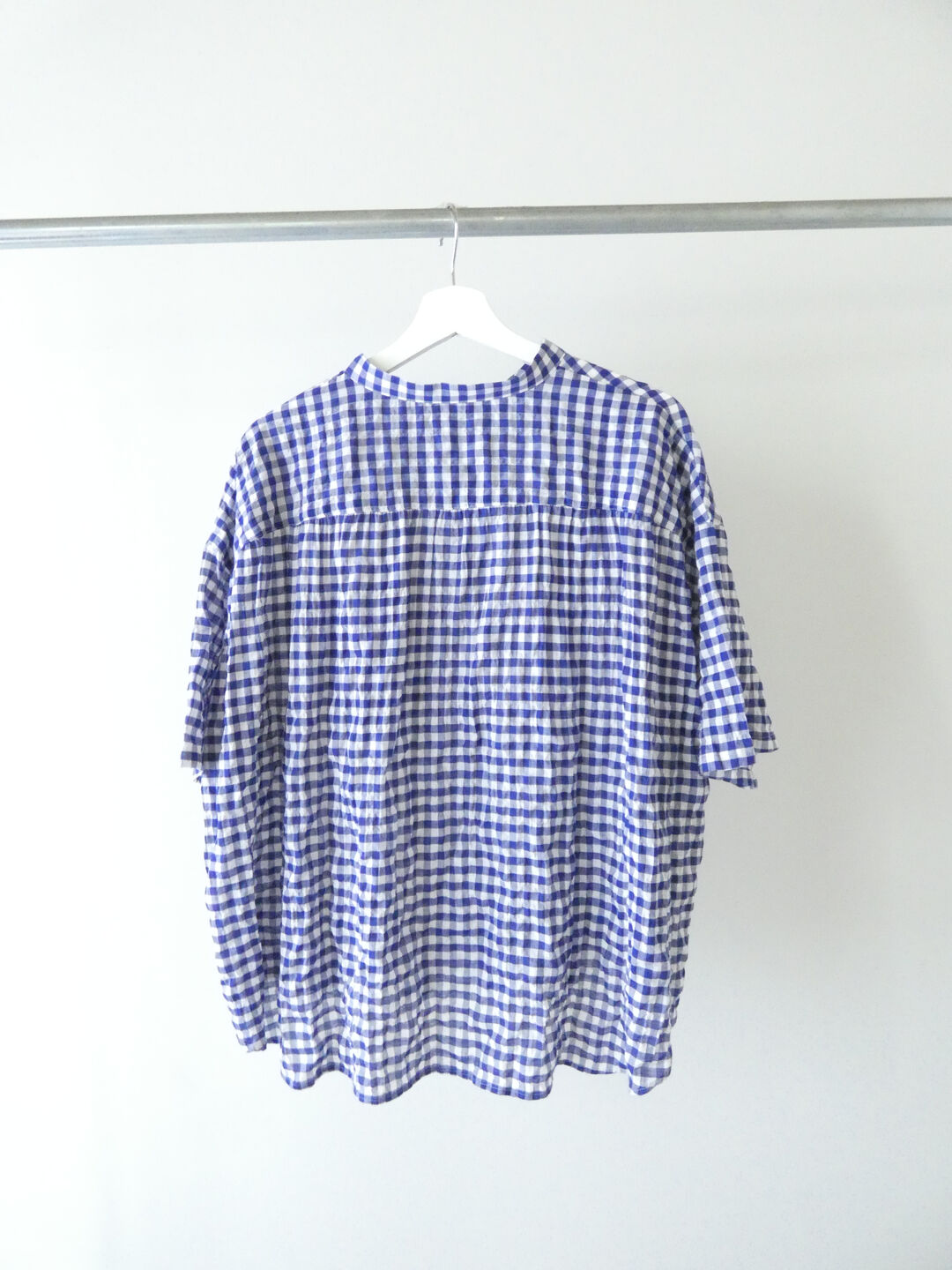 LinenYa(リネンヤ) バンドカラー半袖シャツの商品画像12