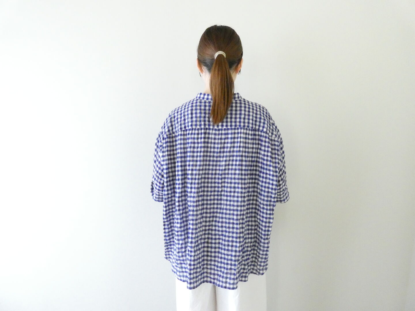 LinenYa(リネンヤ) バンドカラー半袖シャツの商品画像9