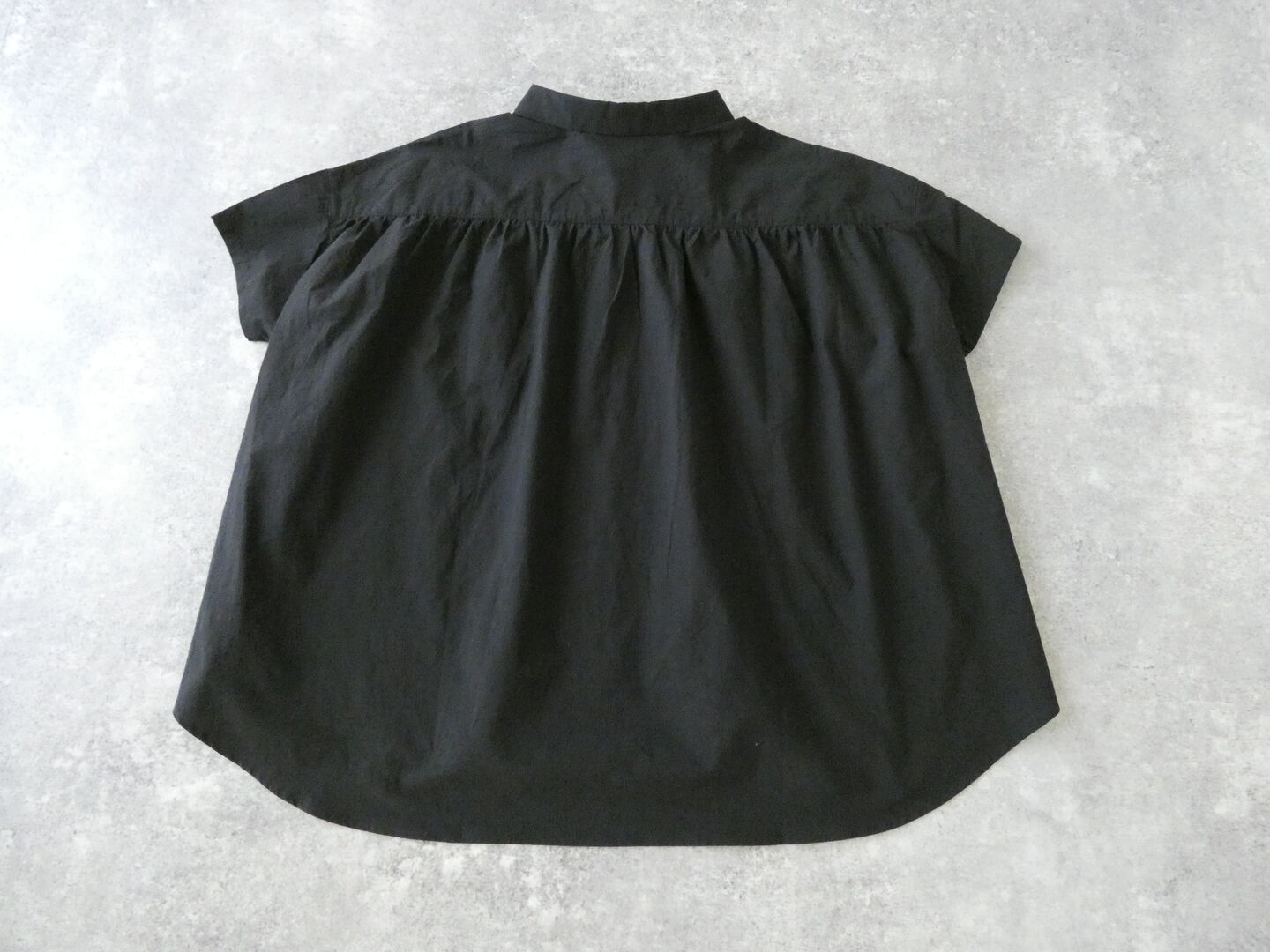 LinenYa(リネンヤ) 80タイプライタートリプルウォッシュ丸襟ブラウスの商品画像9