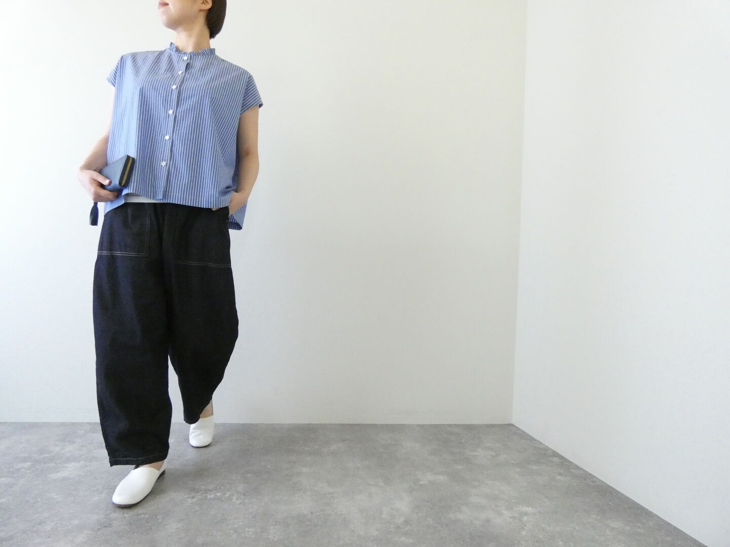 LinenYa(リネンヤ) コットンフリルブラウスの商品画像8
