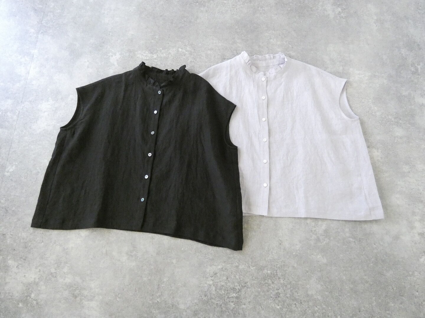 LinenYa(リネンヤ) リネンフリルブラウスの商品画像3