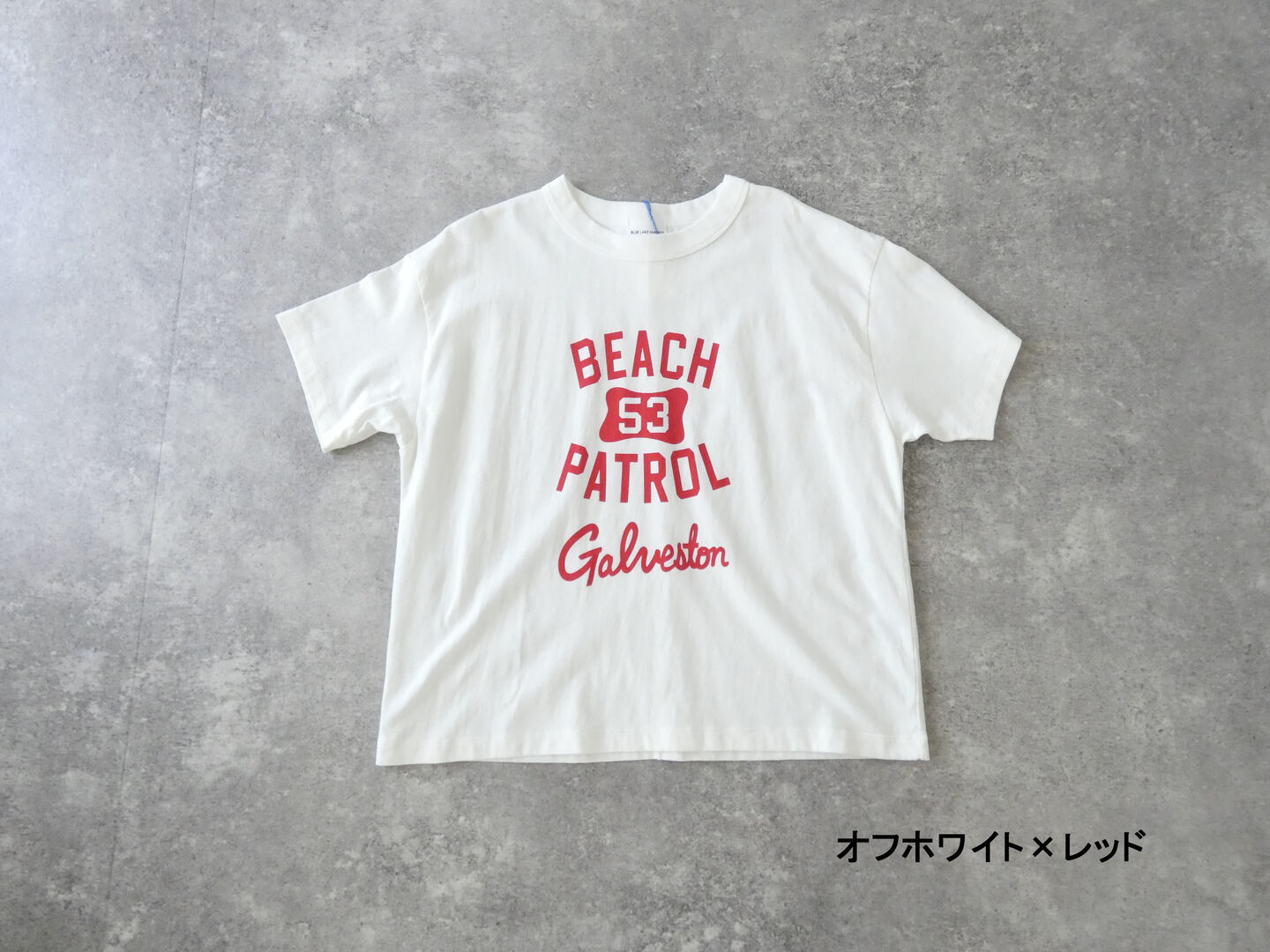 BLUE LAKE MARKET(ブルーレイクマーケット) アメリカンドライ天竺ベーシックプリントTee 「BEACH PATROL」の商品画像28