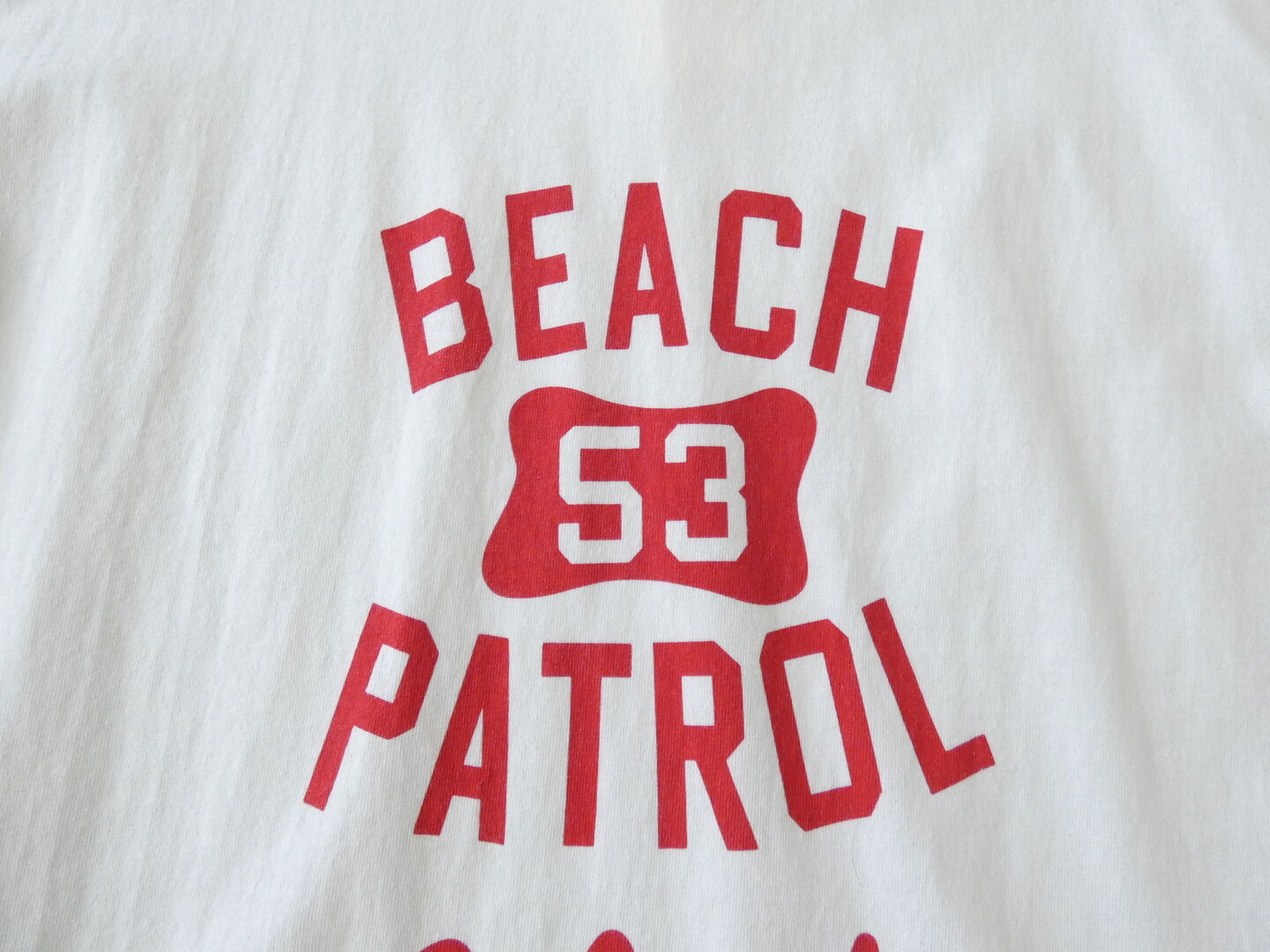 BLUE LAKE MARKET(ブルーレイクマーケット) アメリカンドライ天竺ベーシックプリントTee 「BEACH PATROL」の商品画像31