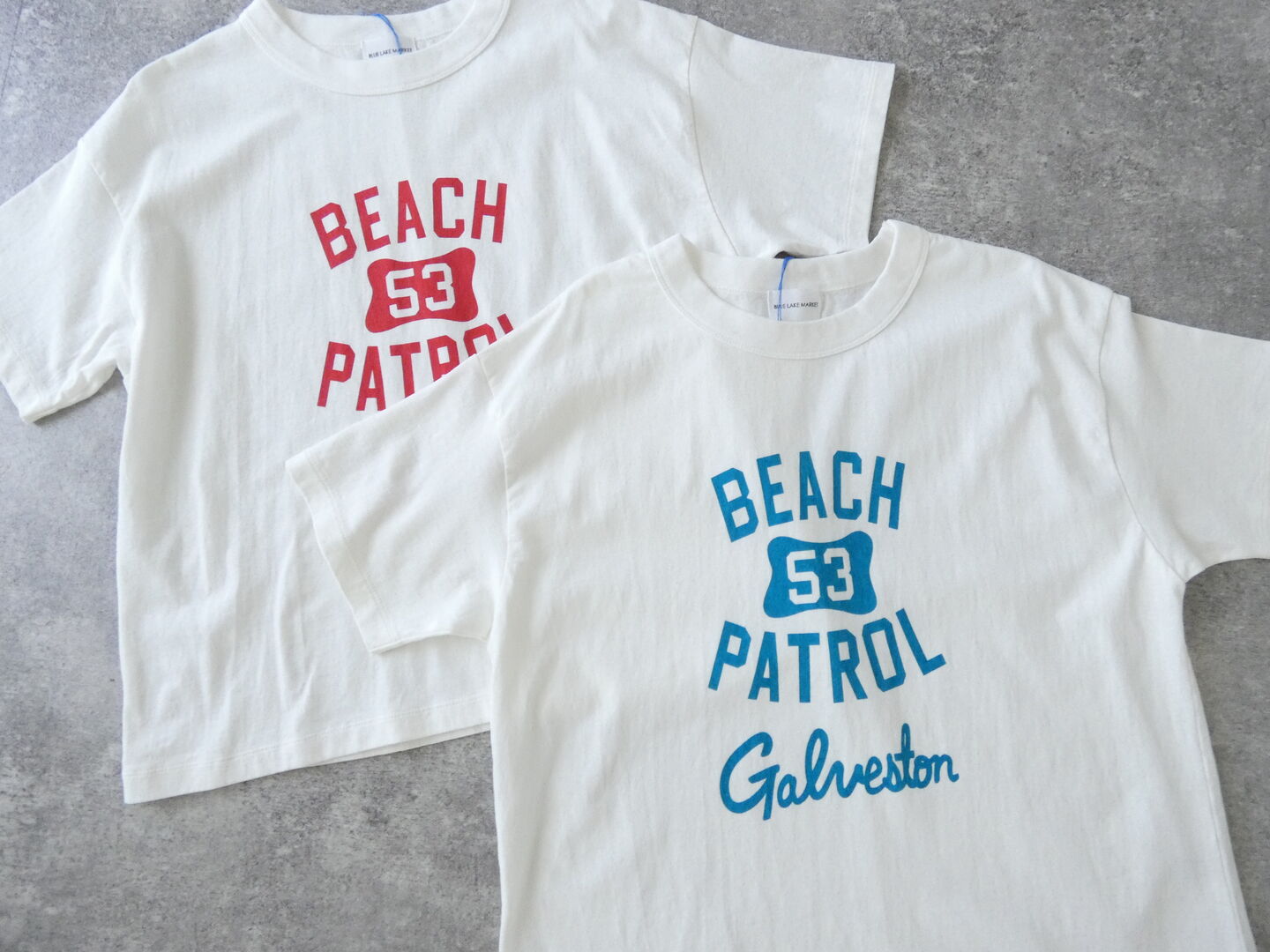 BLUE LAKE MARKET(ブルーレイクマーケット) アメリカンドライ天竺ベーシックプリントTee 「BEACH PATROL」の商品画像42