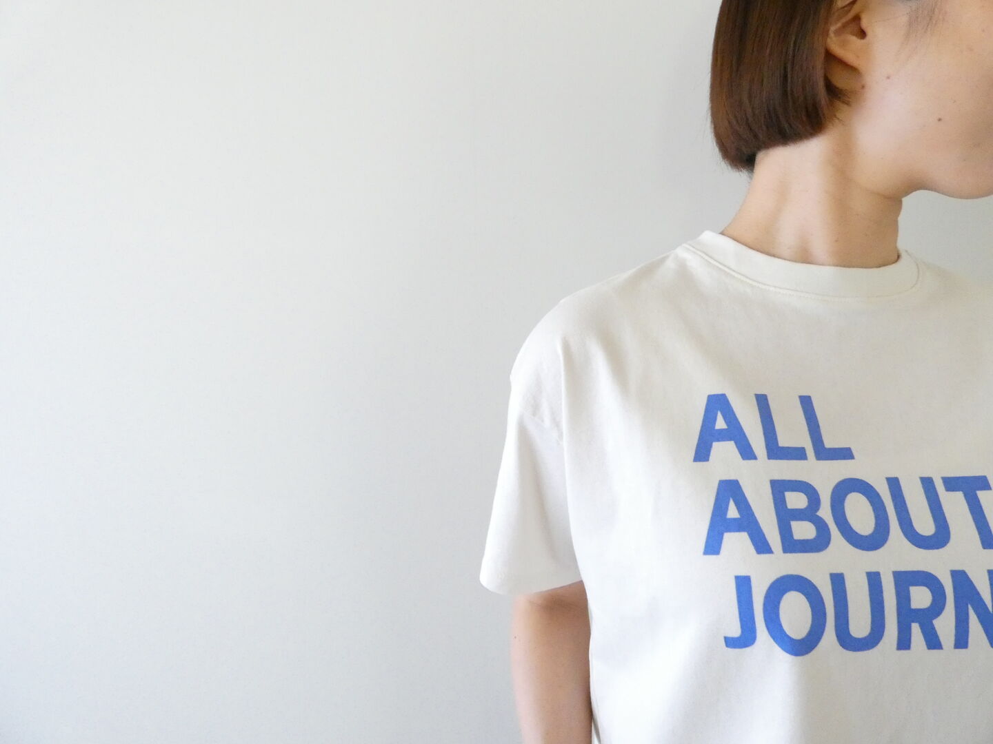 BLUE LAKE MARKET(ブルーレイクマーケット) アメリカンドライ天竺ヘムラウンドプリントT ALL ABOUT JOURNEYの商品画像16