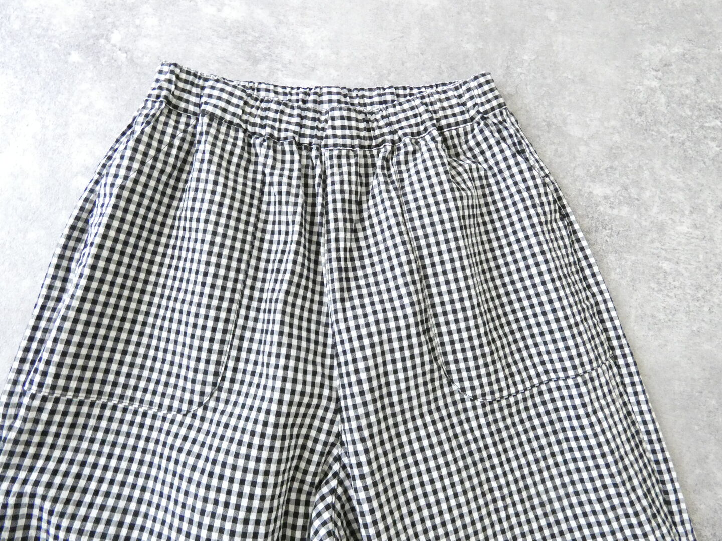 BLUE LAKE MARKET(ブルーレイクマーケット) オーガニックチェックヘムダーツチェックパンツの商品画像17