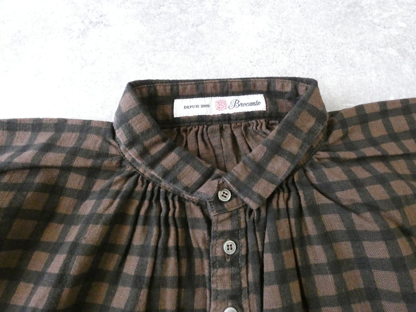 Brocante(ブロカント) チェックキャンバスグランシャツの商品画像21
