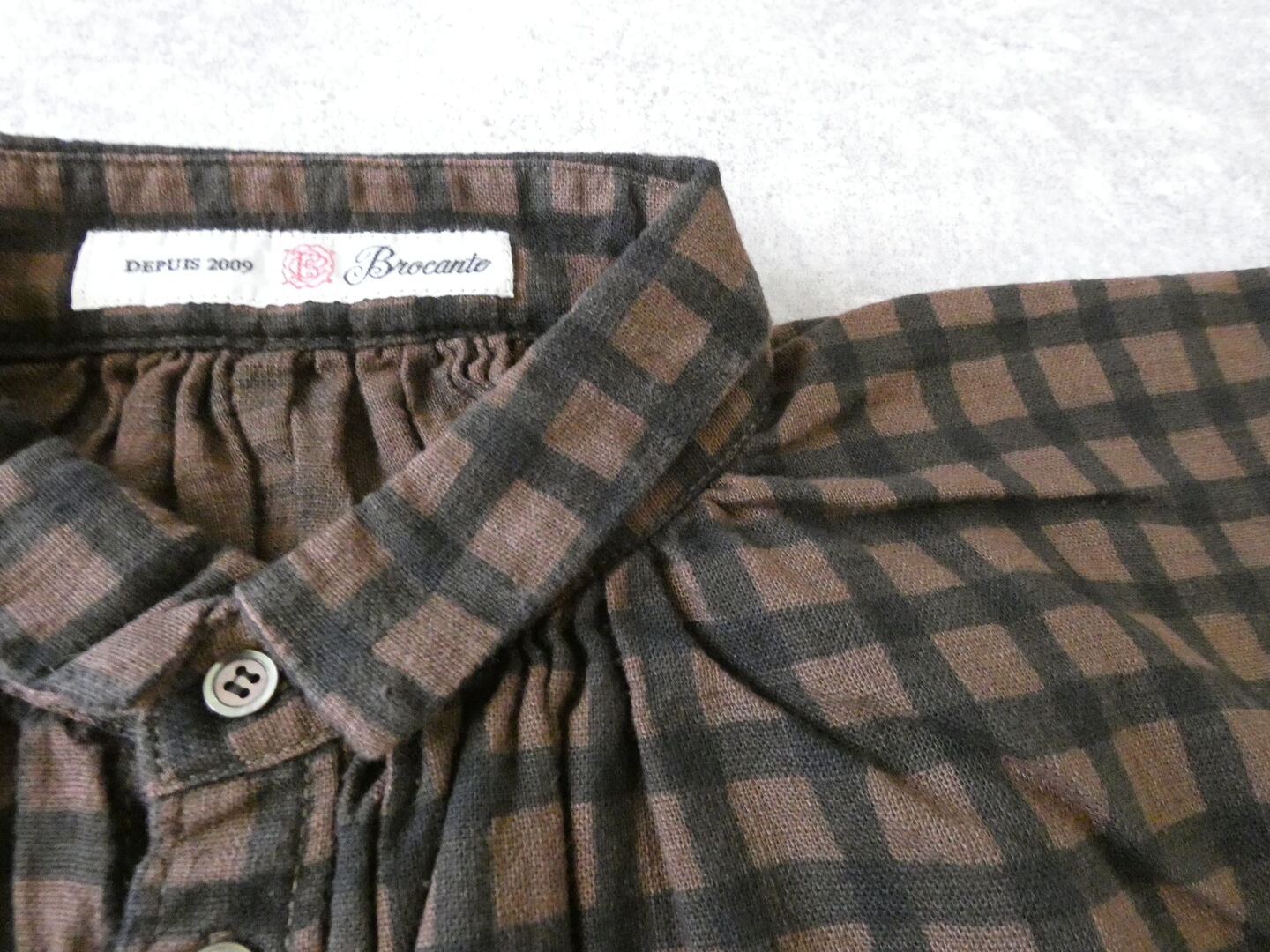 Brocante(ブロカント) チェックキャンバスグランシャツの商品画像23