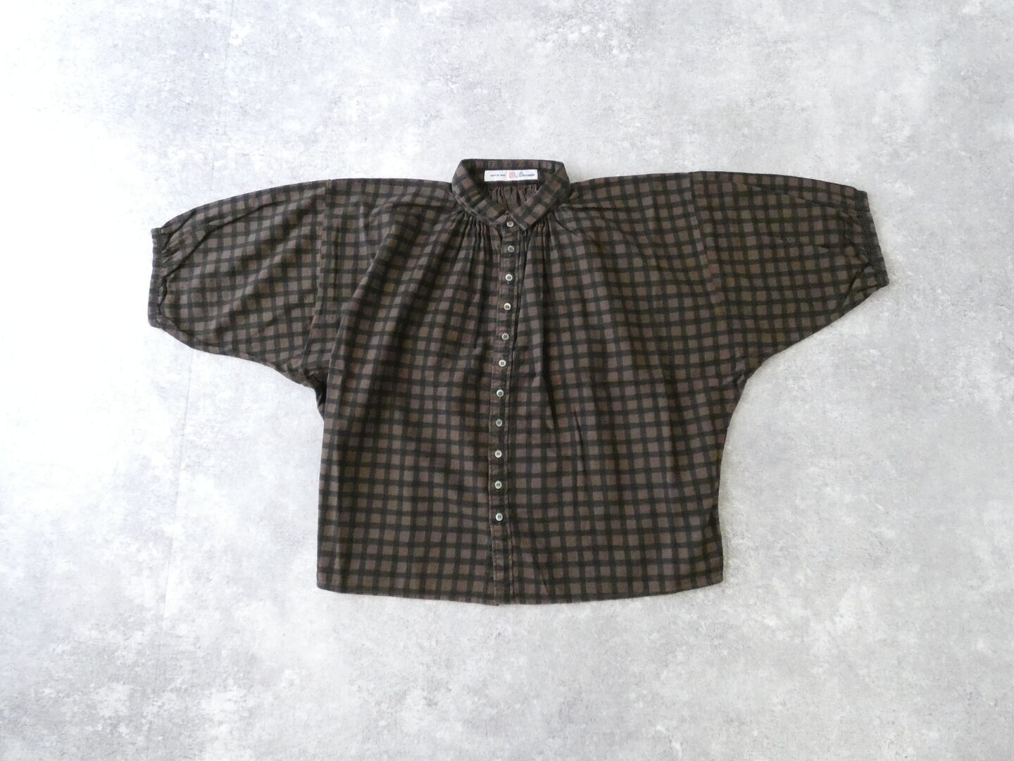 Brocante(ブロカント) チェックキャンバスグランシャツの商品画像3
