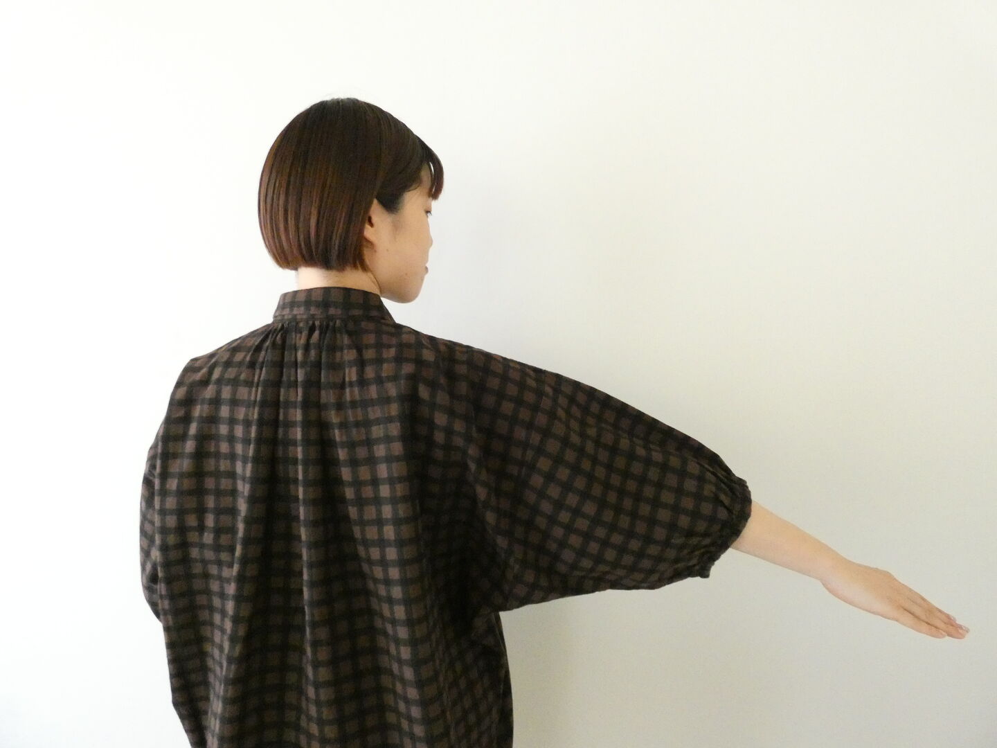 Brocante(ブロカント) チェックキャンバスグランシャツの商品画像6