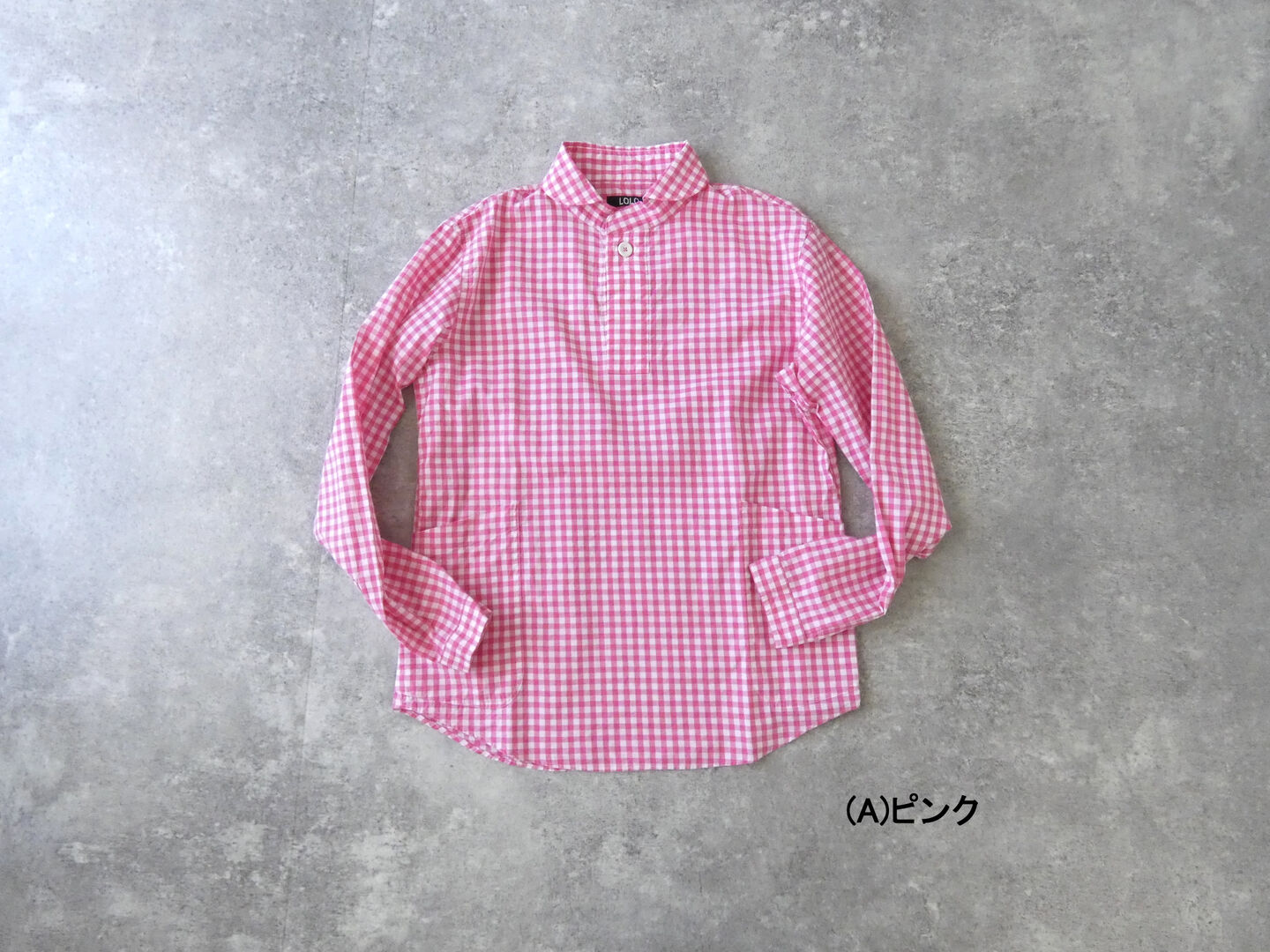 LOLO(ロロ) 定番プルオーバーシャツ　ギンガムの商品画像10