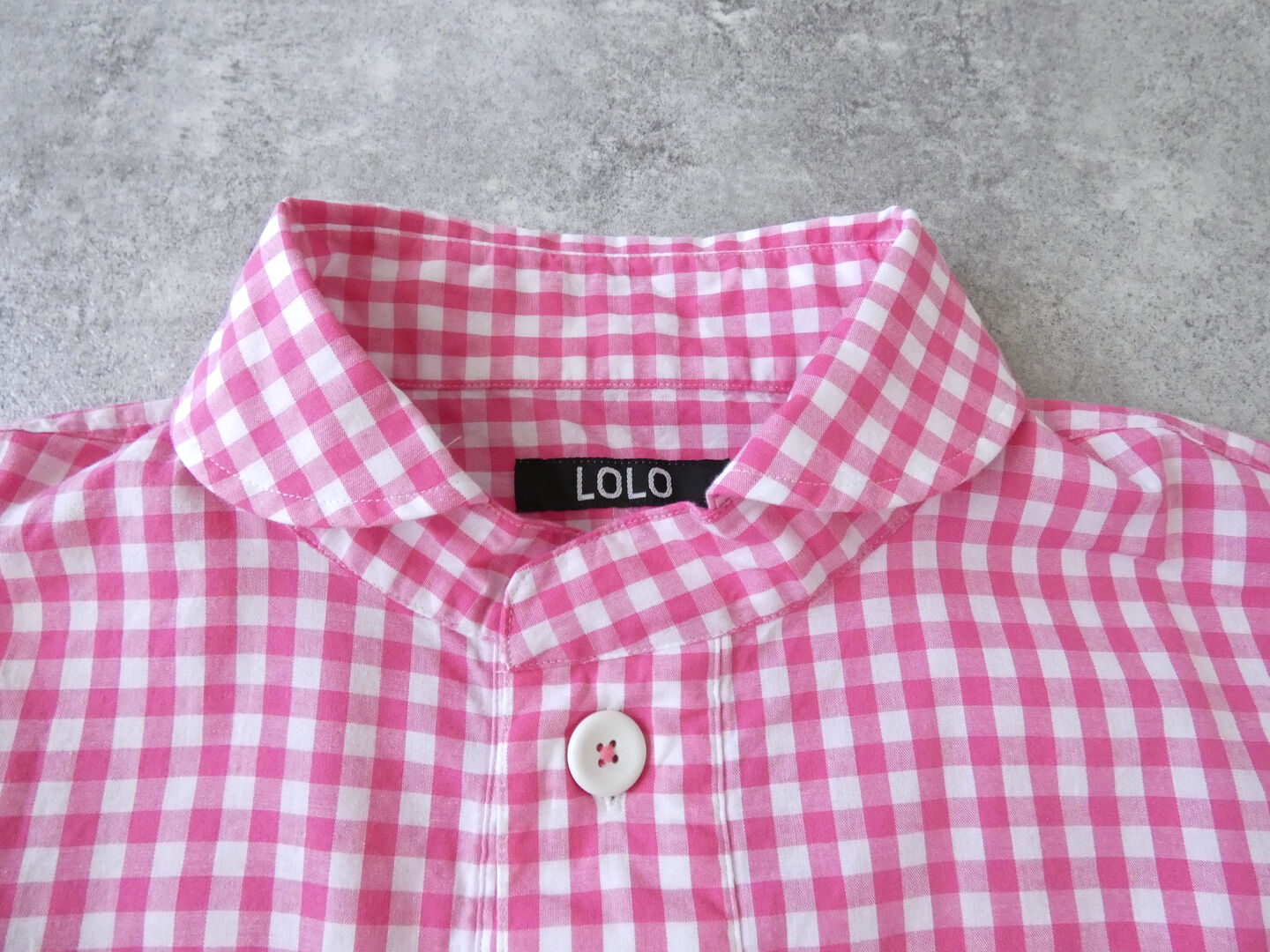 LOLO(ロロ) 定番プルオーバーシャツ　ギンガムの商品画像18
