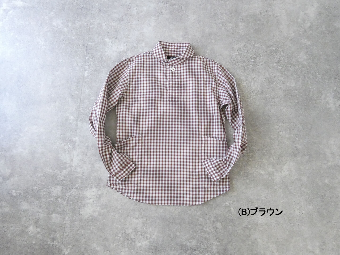 LOLO(ロロ) 定番プルオーバーシャツ　ギンガムの商品画像28