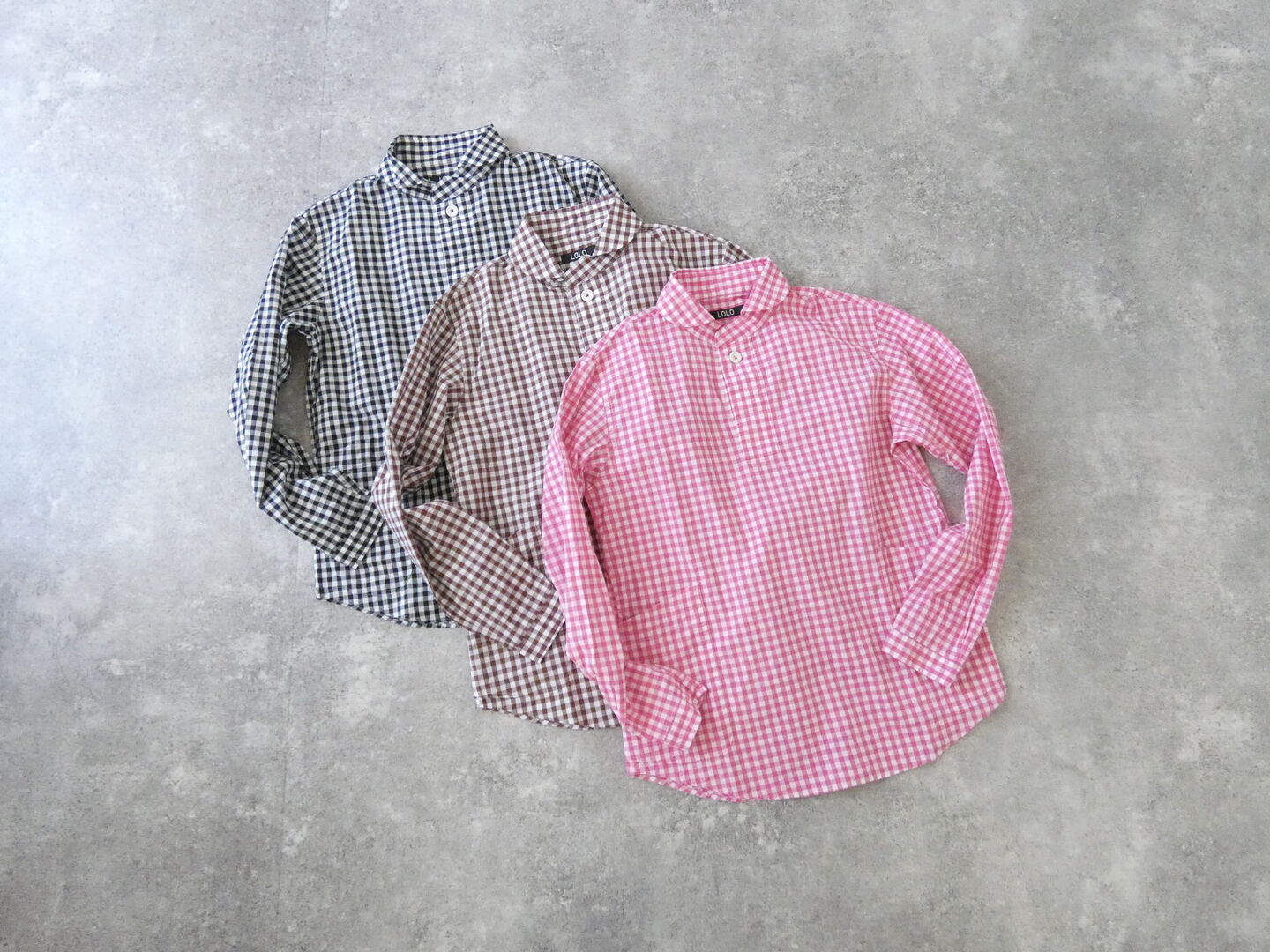 LOLO(ロロ) 定番プルオーバーシャツ　ギンガムの商品画像3
