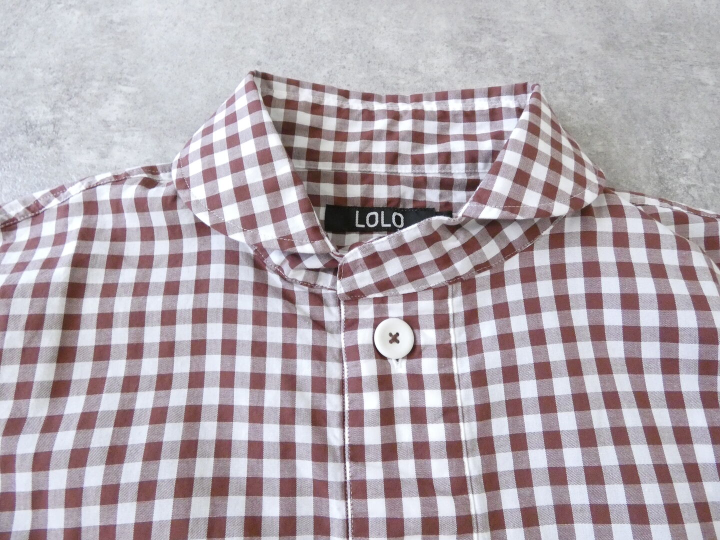 LOLO(ロロ) 定番プルオーバーシャツ　ギンガムの商品画像30