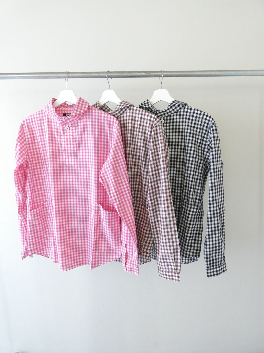 LOLO(ロロ) 定番プルオーバーシャツ　ギンガムの商品画像7