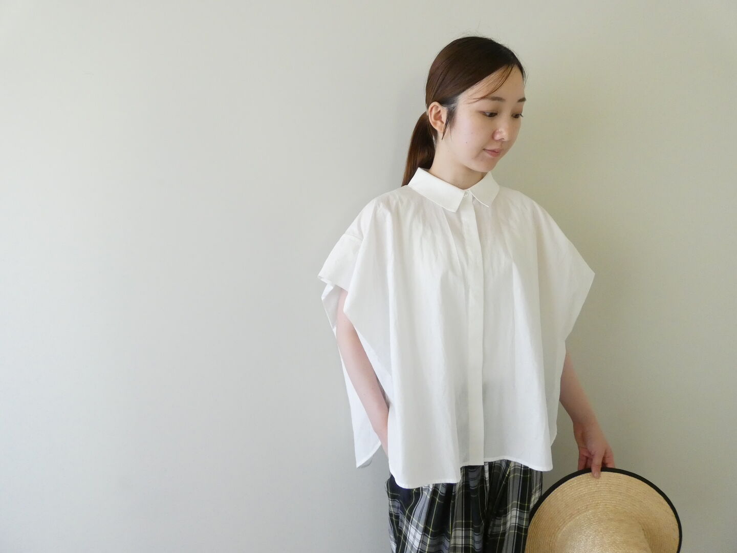 MidiUmi(ミディウミ) フレンチスリーブワイドシャツの商品画像7