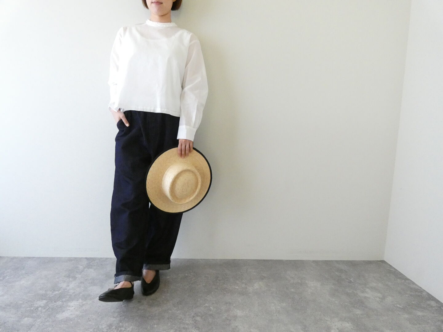 mizuiro ind(ミズイロインド) frill collar P/O フリルカラープルオーバーの商品画像10