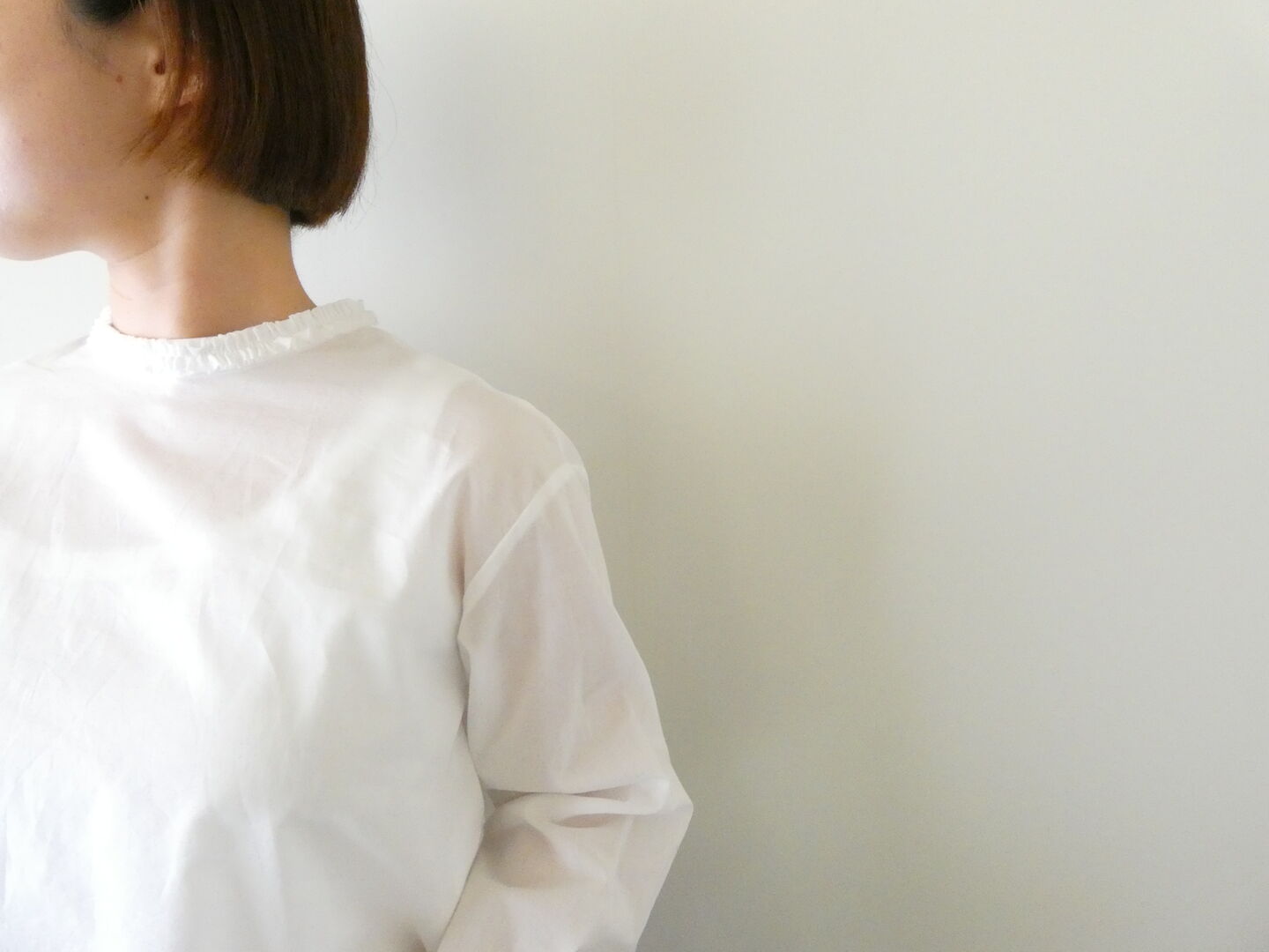 mizuiro ind(ミズイロインド) frill collar P/O フリルカラープルオーバーの商品画像2