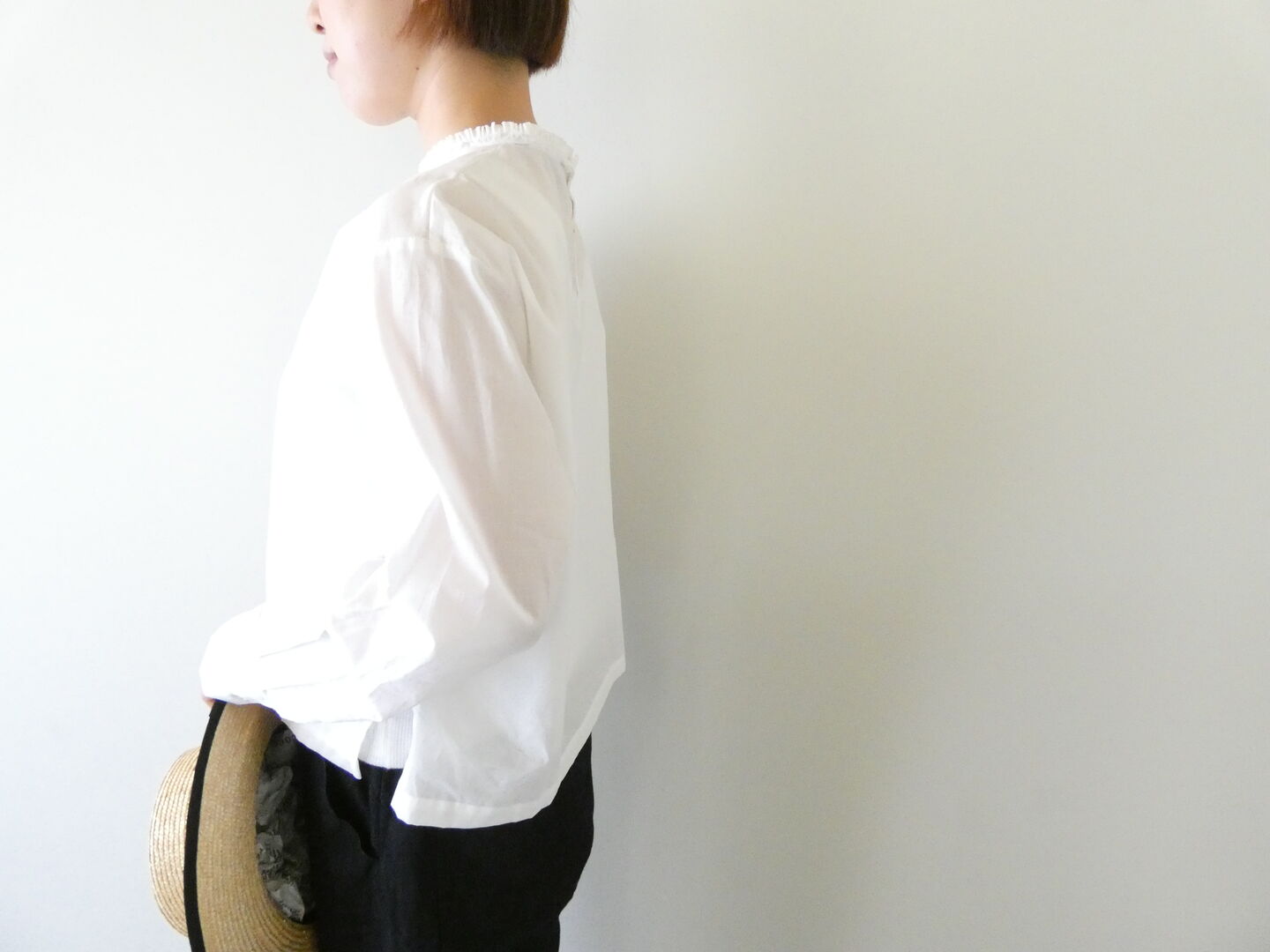 mizuiro ind(ミズイロインド) frill collar P/O フリルカラープルオーバーの商品画像5