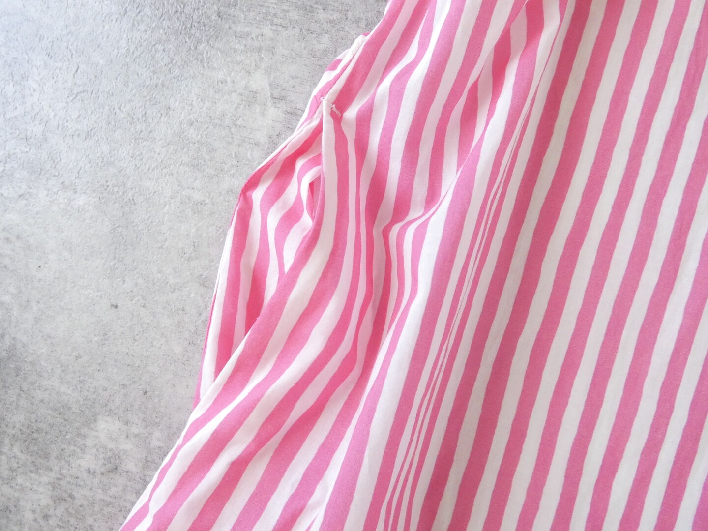 R&D.M.Co-(オールドマンズテーラー) CANDY STRIPE FRONT GATHER N/SLEEVE DRESSの商品画像25