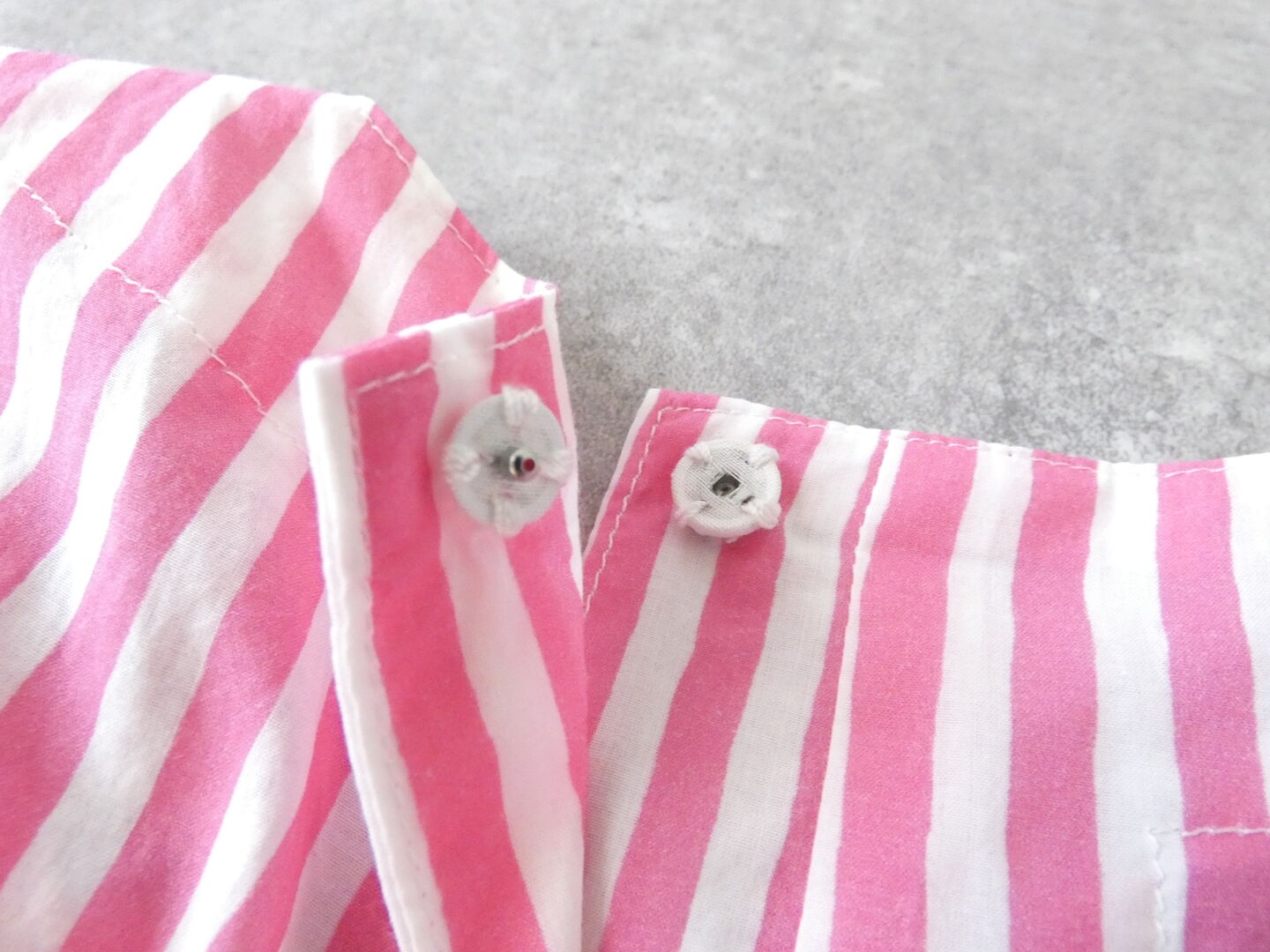 R&D.M.Co-(オールドマンズテーラー) CANDY STRIPE FRONT GATHER N/SLEEVE DRESSの商品画像29