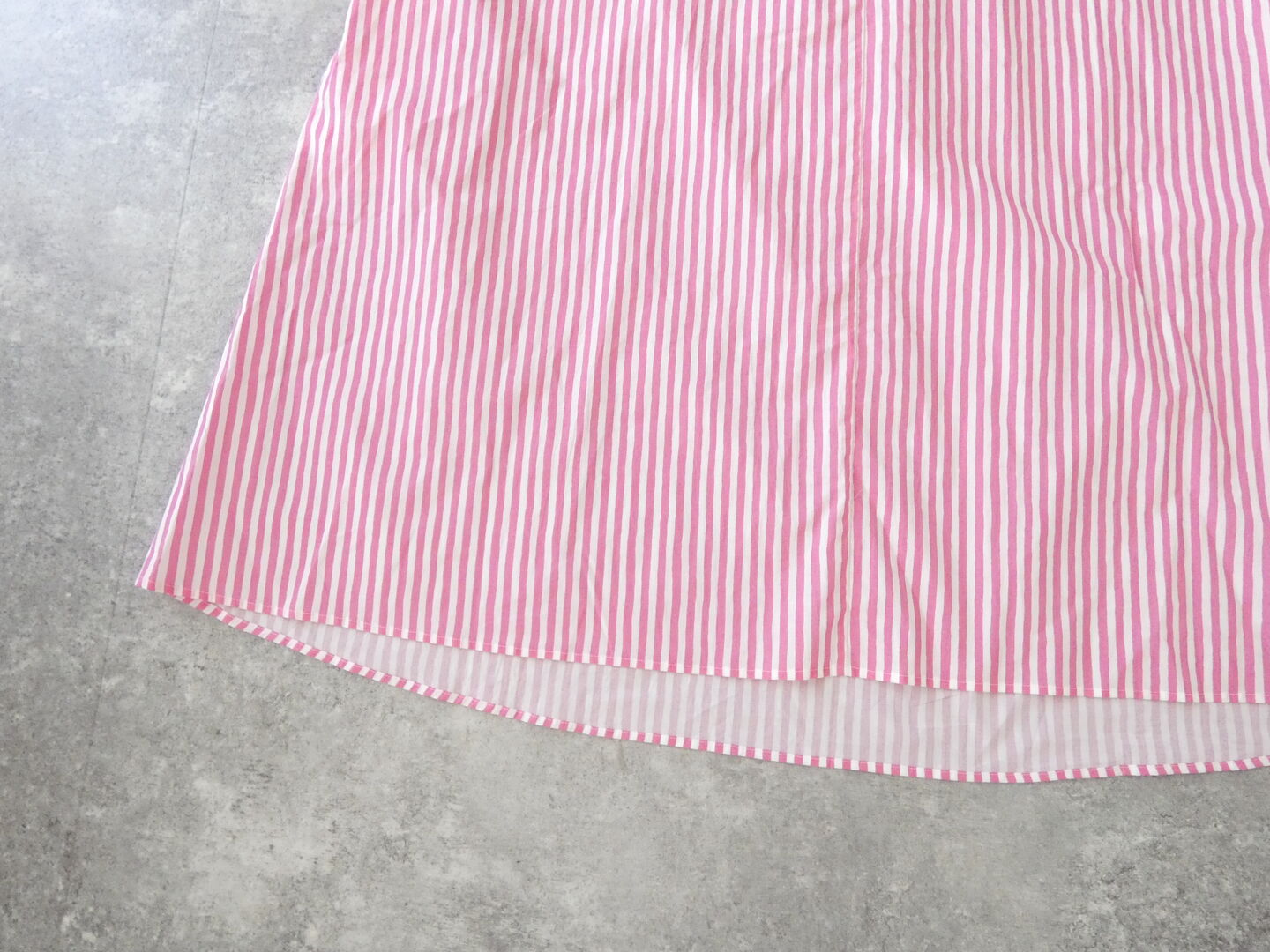 R&D.M.Co-(オールドマンズテーラー) CANDY STRIPE FRONT GATHER N/SLEEVE DRESSの商品画像30