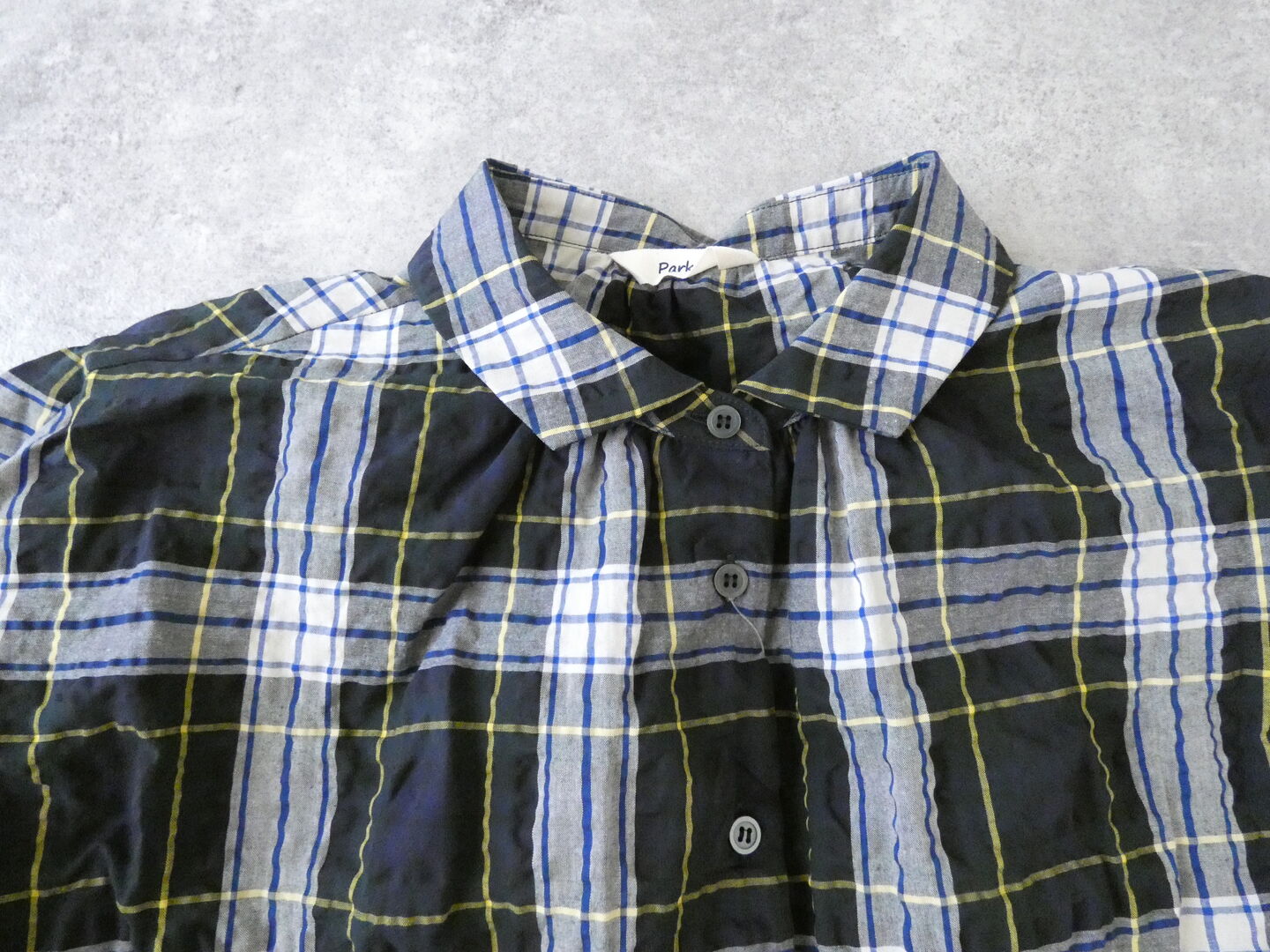 PK サッカークラシックタータンチェックワイドカラービッグブラウスの商品画像18
