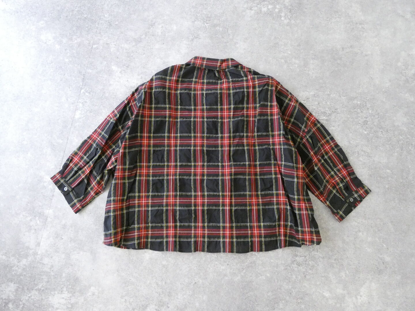 PK サッカークラシックタータンチェックワイドカラービッグブラウスの商品画像29