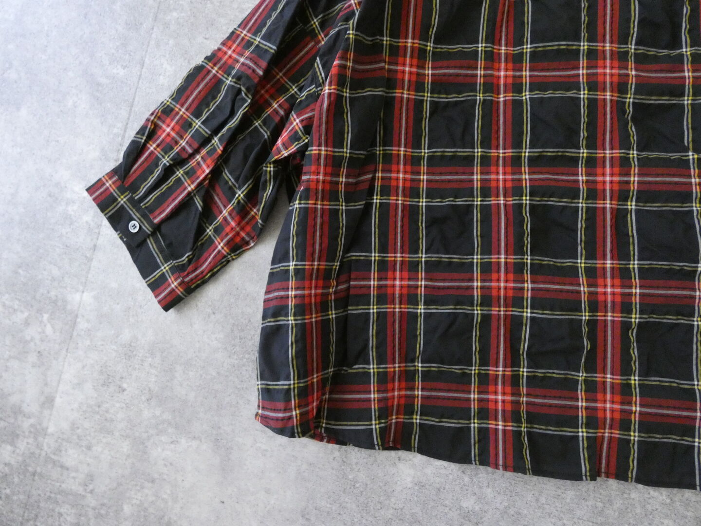 PK サッカークラシックタータンチェックワイドカラービッグブラウスの商品画像37