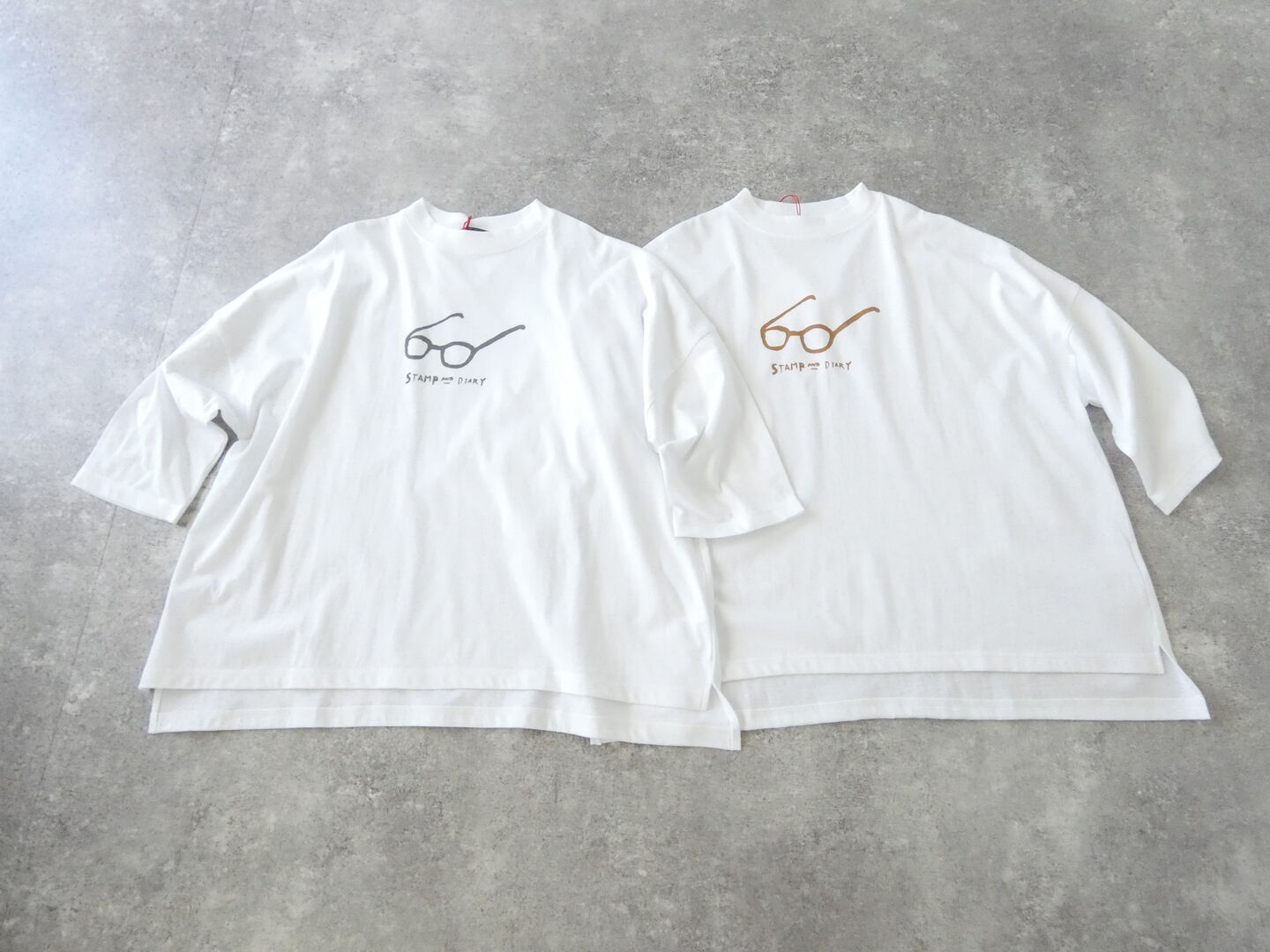 STAMP AND DIARY(スタンプアンドダイアリー) ハイマイクロコットン天竺LIFE Tシャツ メガネの商品画像2