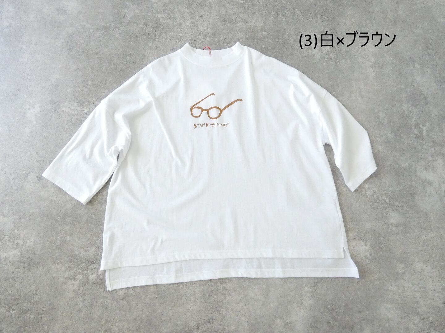 STAMP AND DIARY(スタンプアンドダイアリー) ハイマイクロコットン天竺LIFE Tシャツ メガネの商品画像28