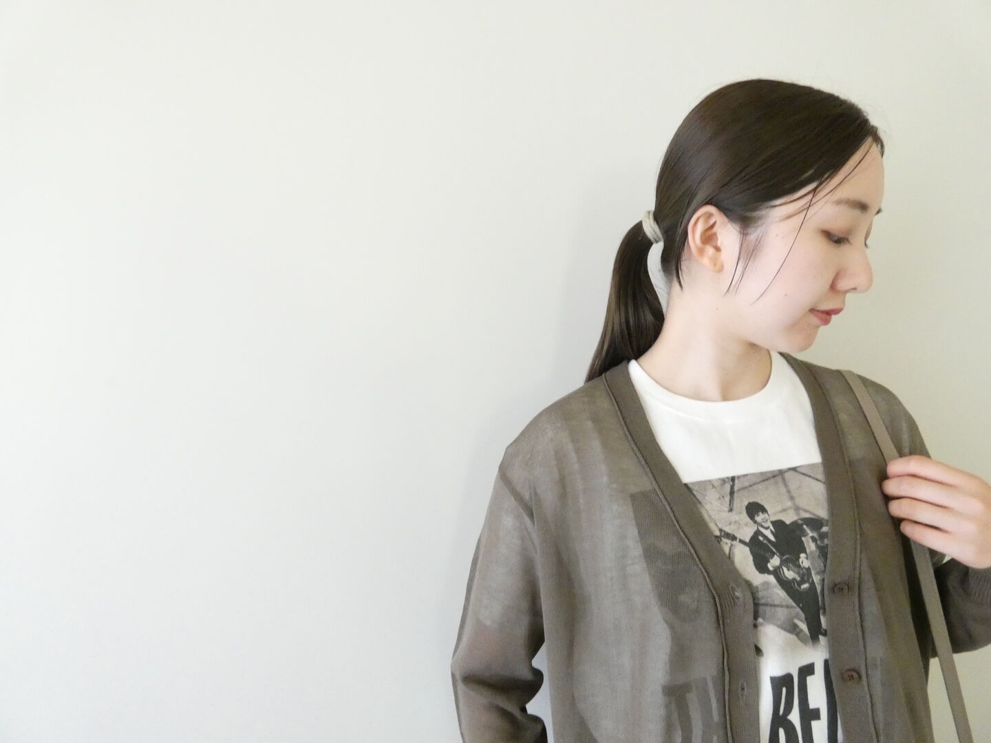 vb シアーVネックカーディガンの商品画像4